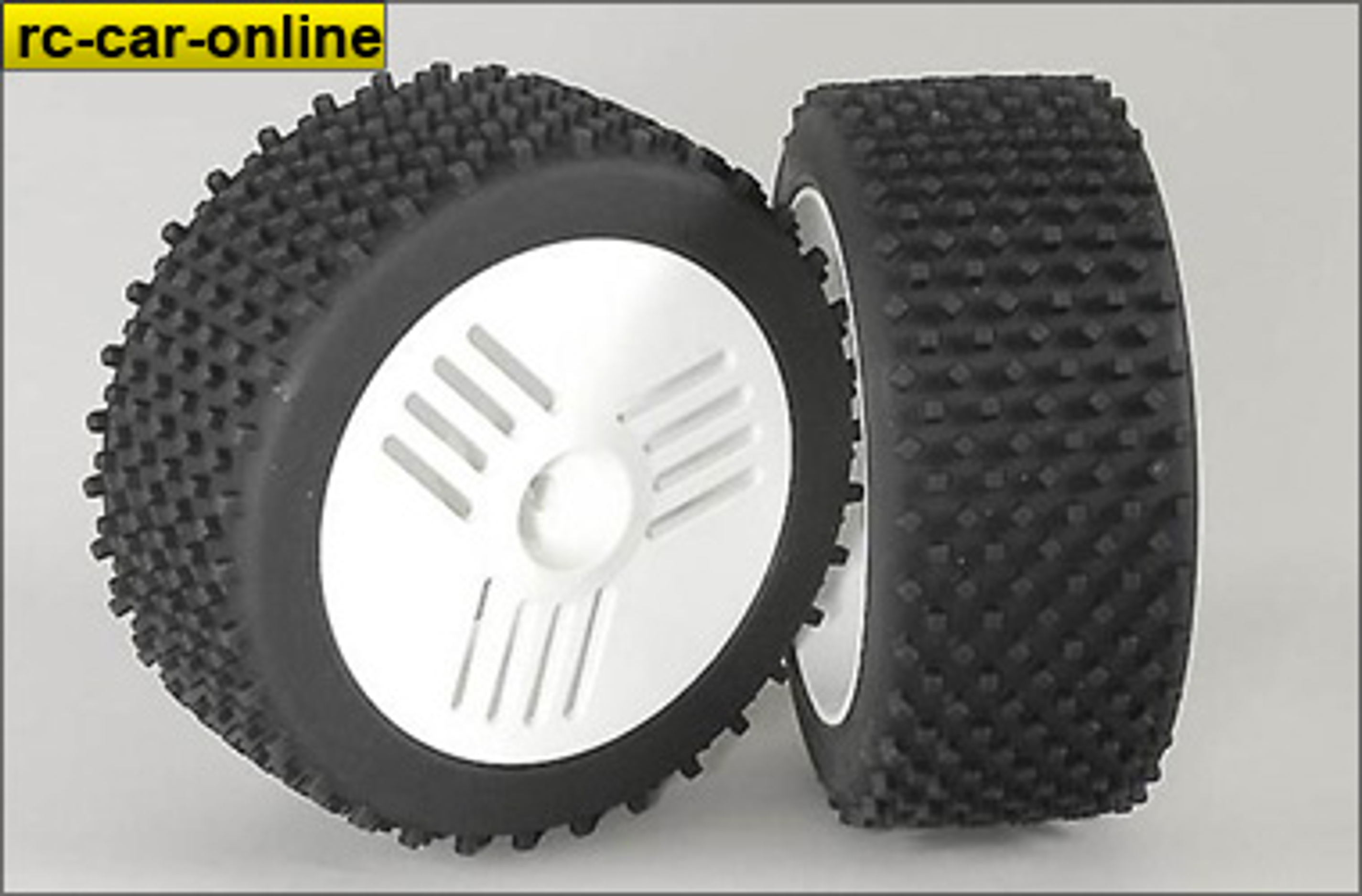67214/06 FG Mini block H / OR tires, glued, white, 2pcs. 67214/06 FG Mini block H / OR tires, glued, white, 2pcs.