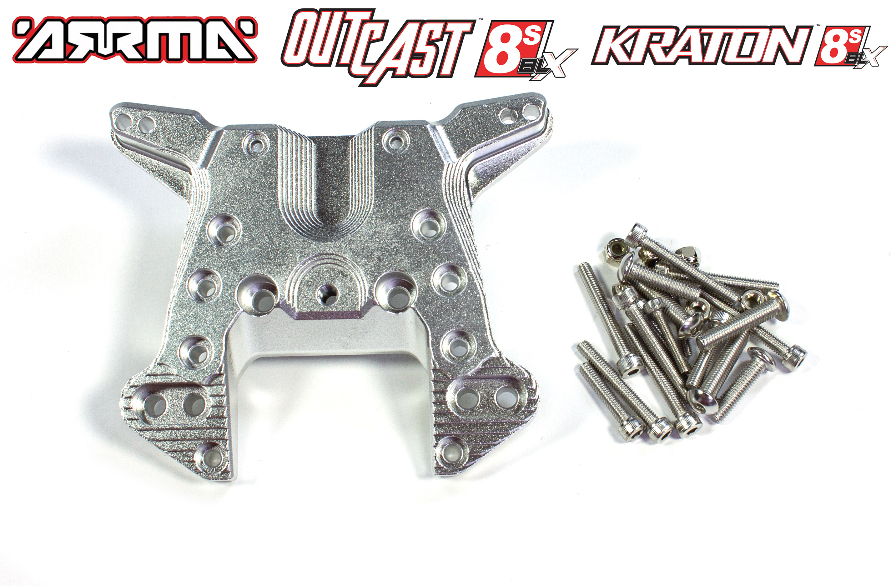 AKX030 GPM rear shock tower for Arrma Kraton / front and rear Outcast 8S AKX030 GPM rear shock tower for Arrma Kraton / front and rear Outcast 8S