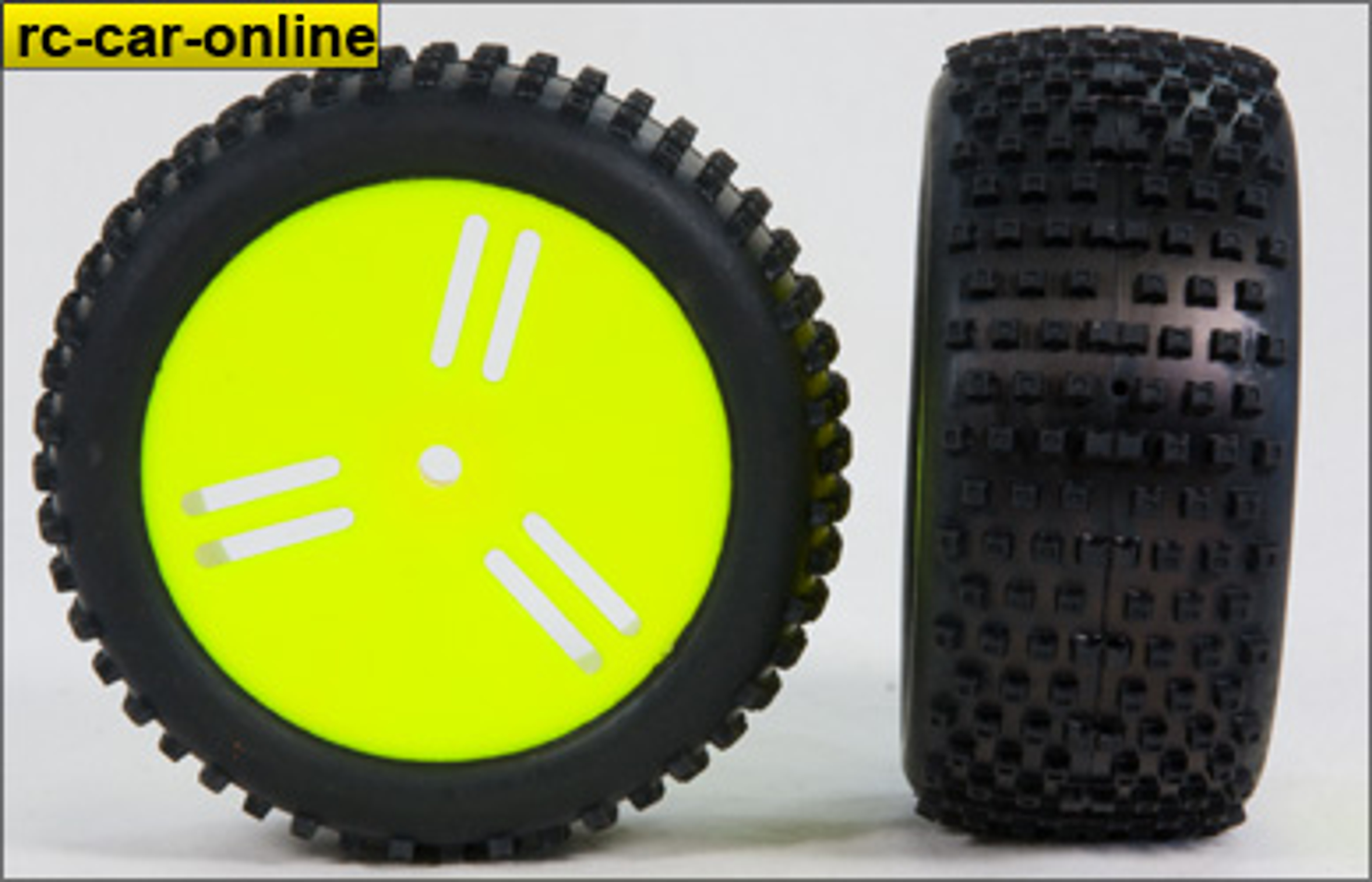 GWK70  GRP 1:6 Buggy "CUBIC" tire glued on yellow rims, 18mm square, 2 pcs. GWK70  GRP 1:6 Buggy "CUBIC" tire glued on yellow rims, 18mm square, 2 pcs.