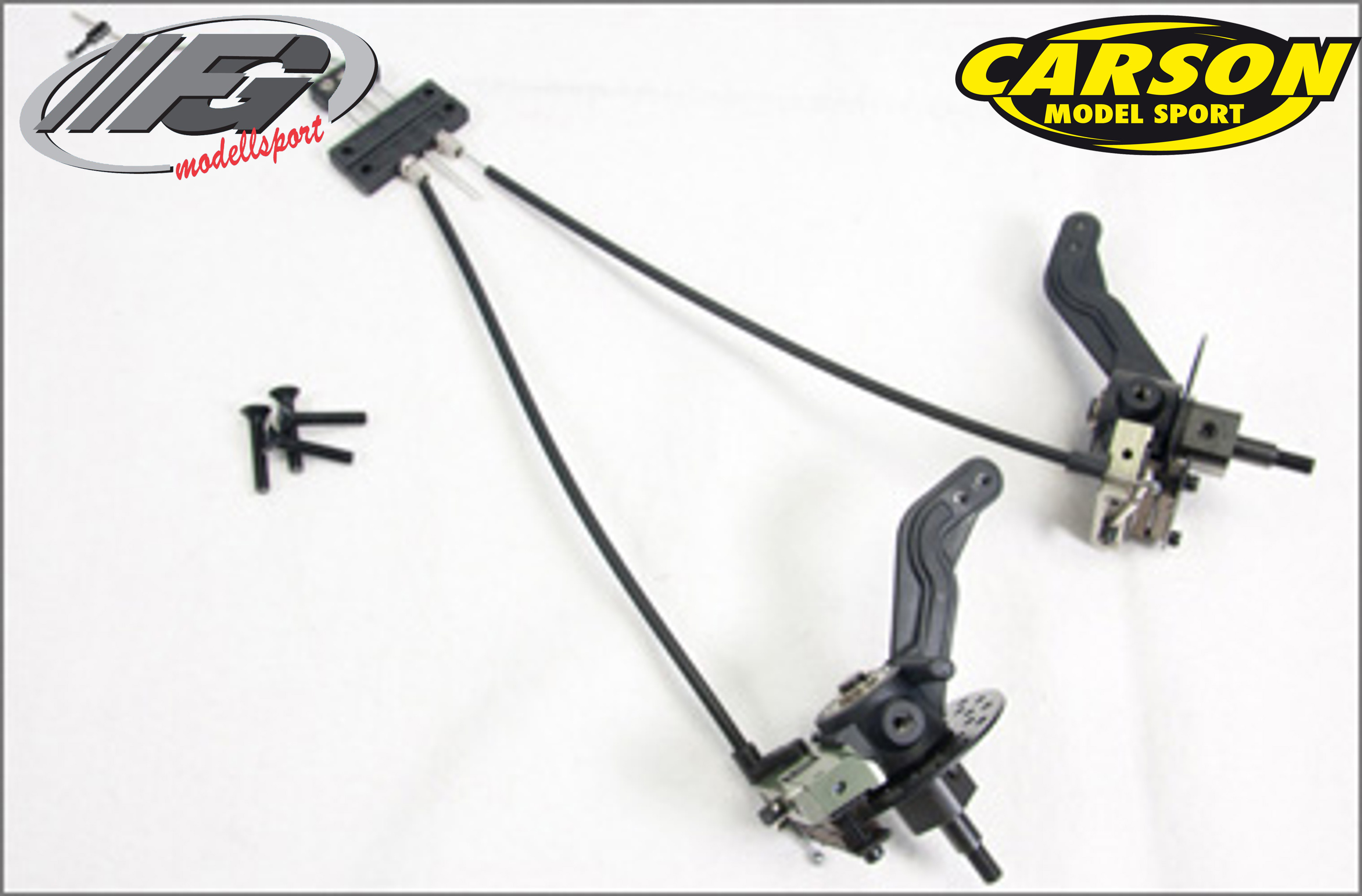 y1075 Front brake system for FG Marder, FG Off-Road Buggy and for Carson / Smartech 2WD offroad cars incl. uprights, bearings and axles