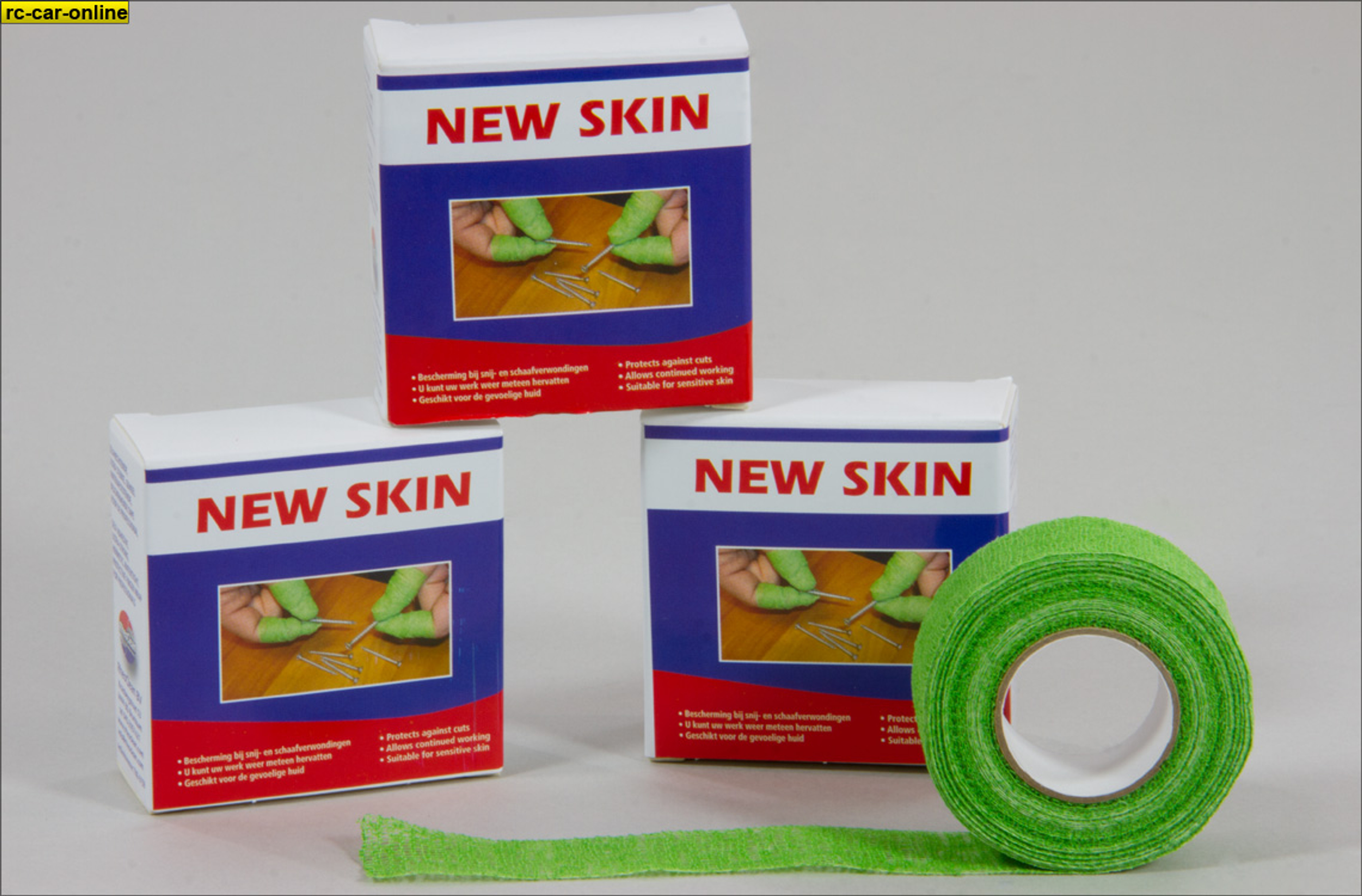 y0775 New Skin Green, protection for injuries, 1 pce.