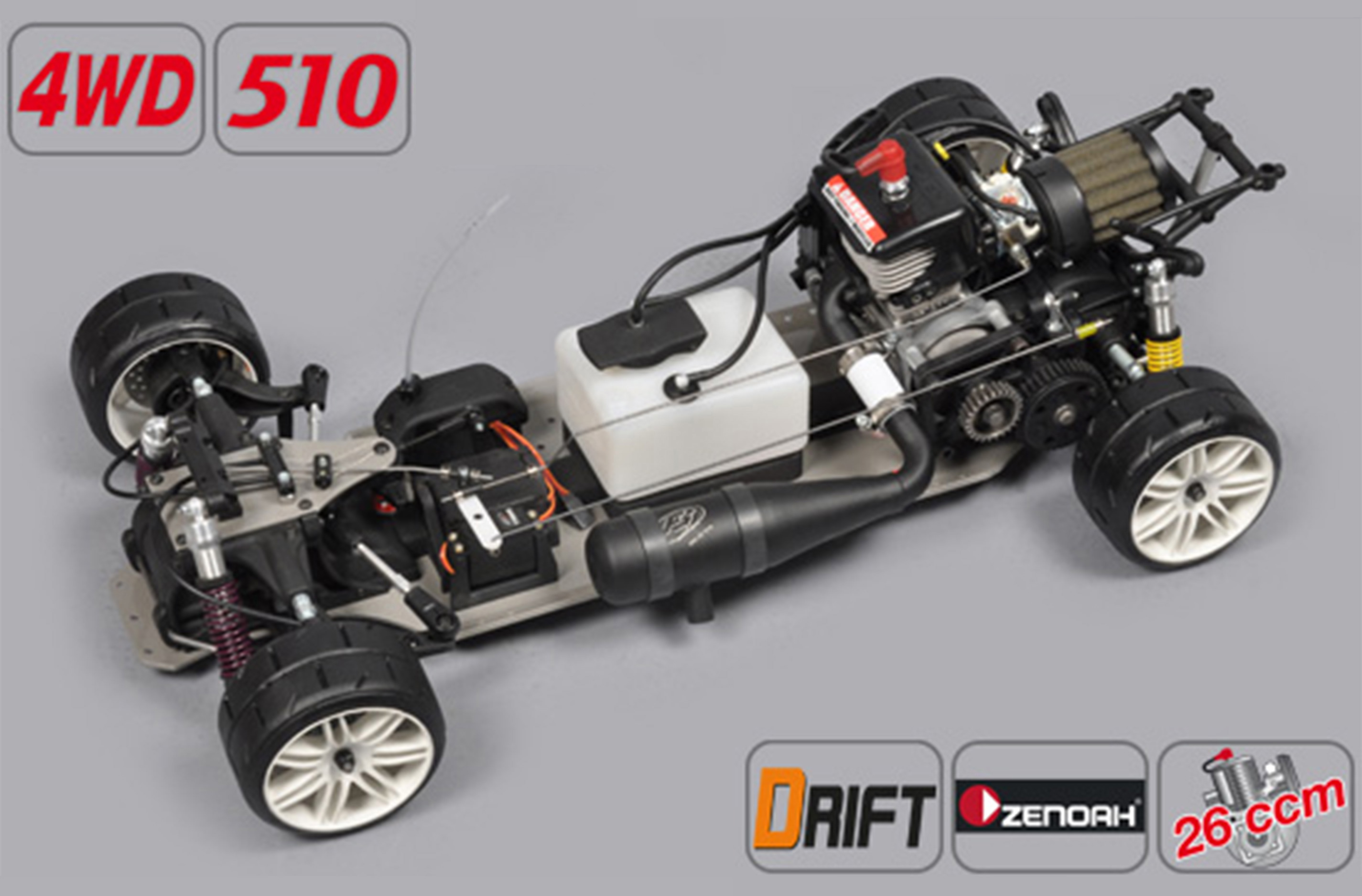 184200Z FG Sportsline 4WD 510 Wheelbase DRIFT, Zenoah G260 Engine 184200Z FG Sportsline 4WD 510 Wheelbase DRIFT, Zenoah G260 Engine