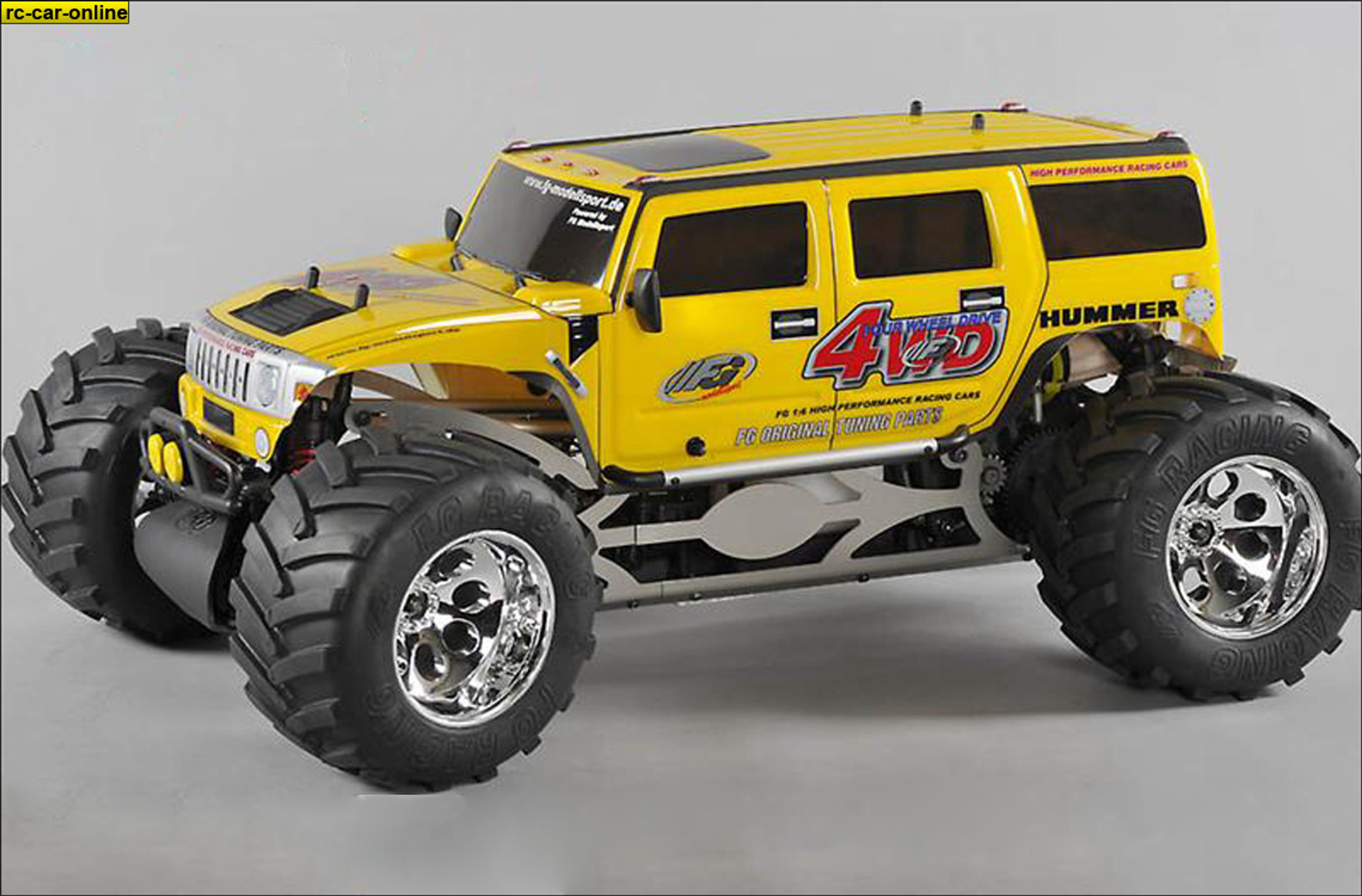 FG Monster Hummer WB535 4WD with yellow Body Shell