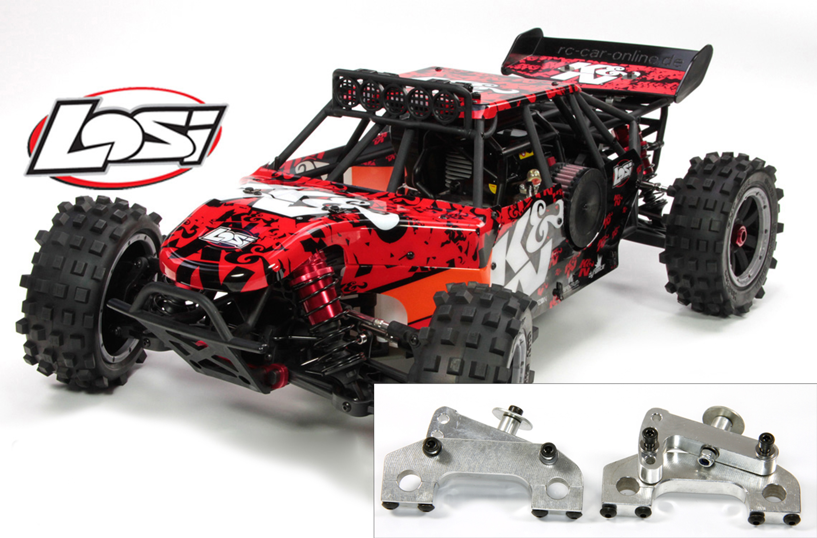 y1340 Adjustable wing mount with wing for Losi Desert Buggy XL, DBXL-K&N y1340 Adjustable wing mount with wing for Losi Desert Buggy XL, DBXL-K&N