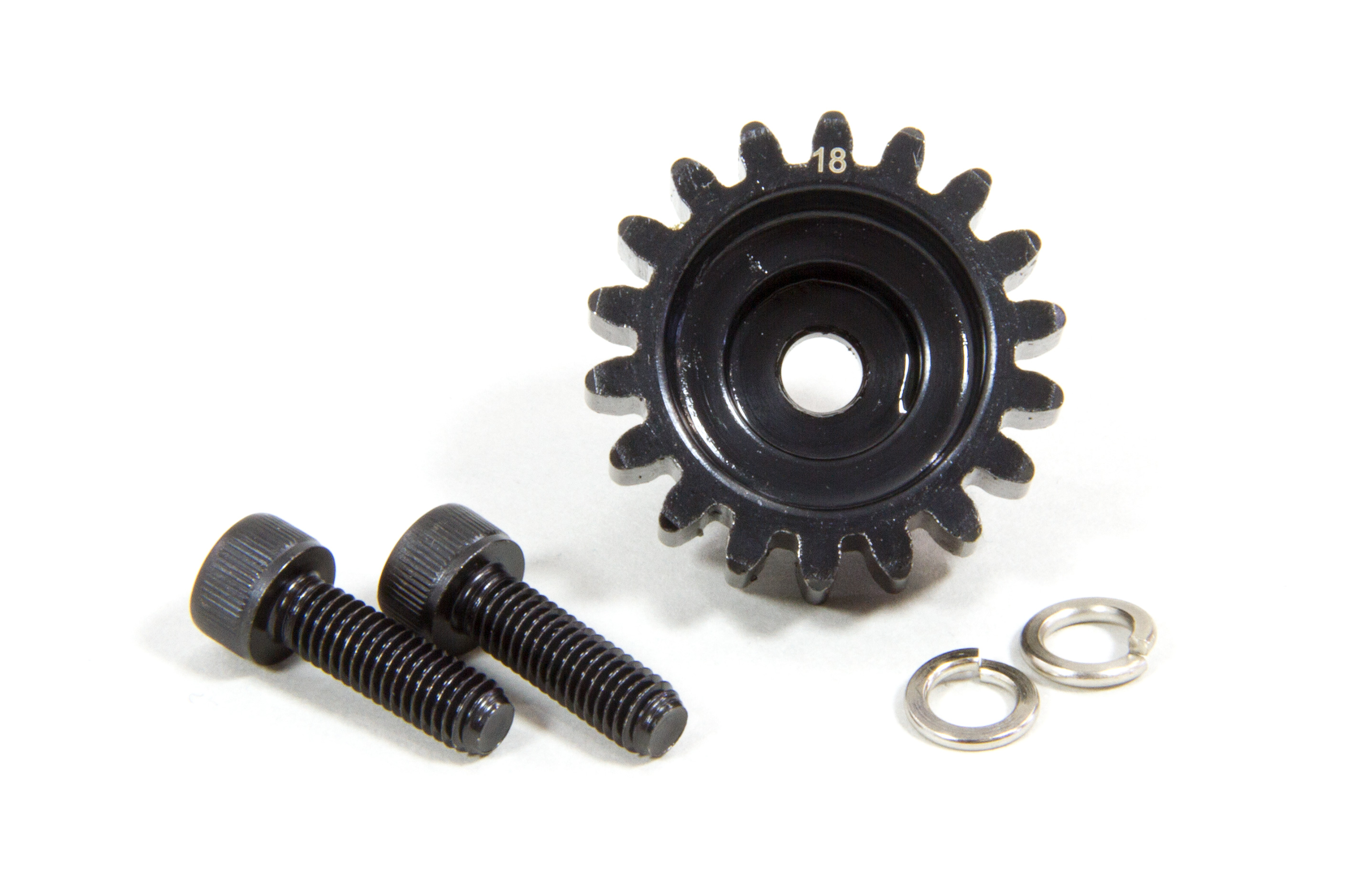 LOSB5046 Losi 18T Pinion Gear. 1.5M for 5ive-T/2.0, TLR 5ive-B and Mini WRC