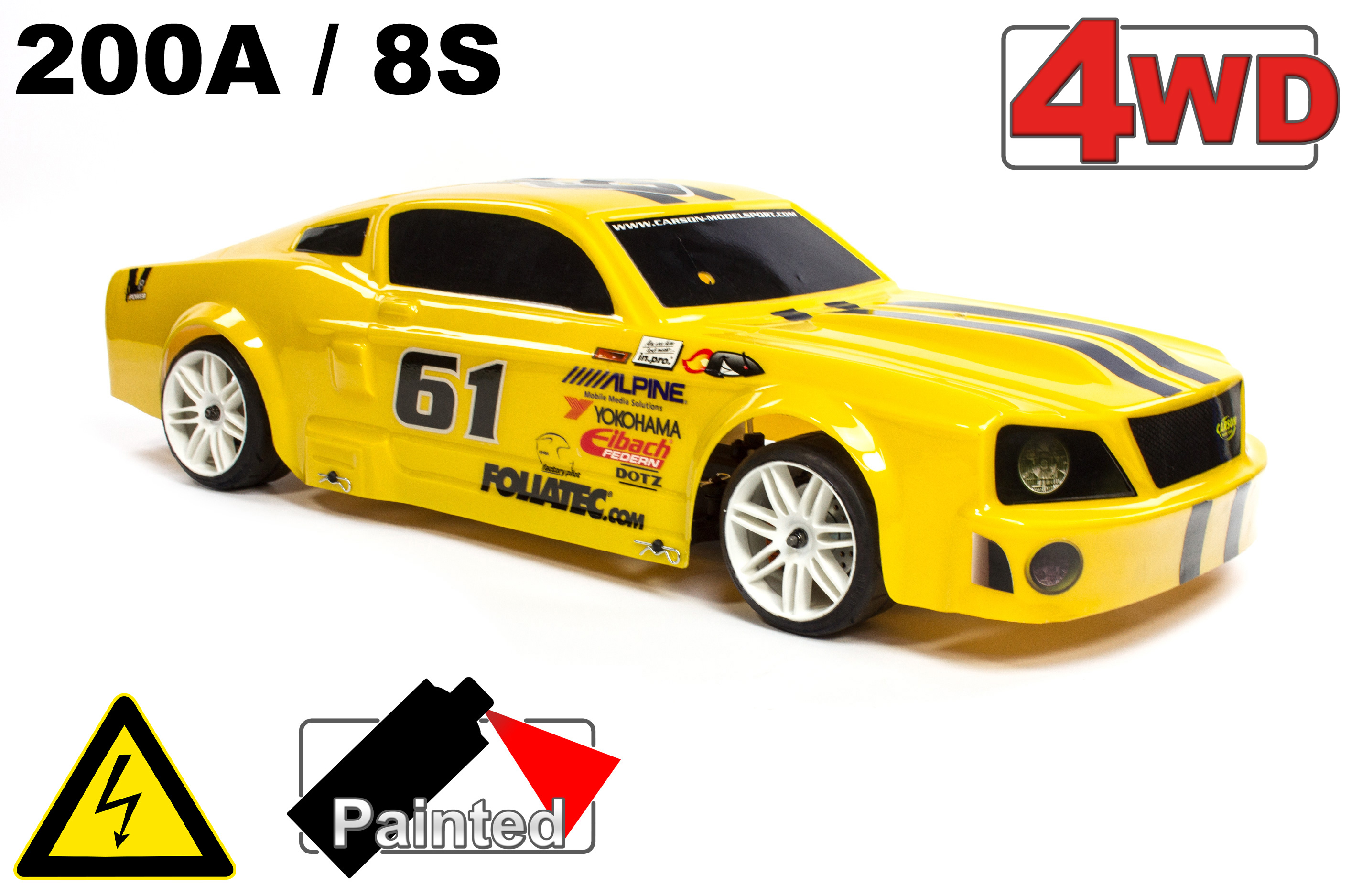 FG Sportsline 4WD-530 Electro painted Ford Mustang