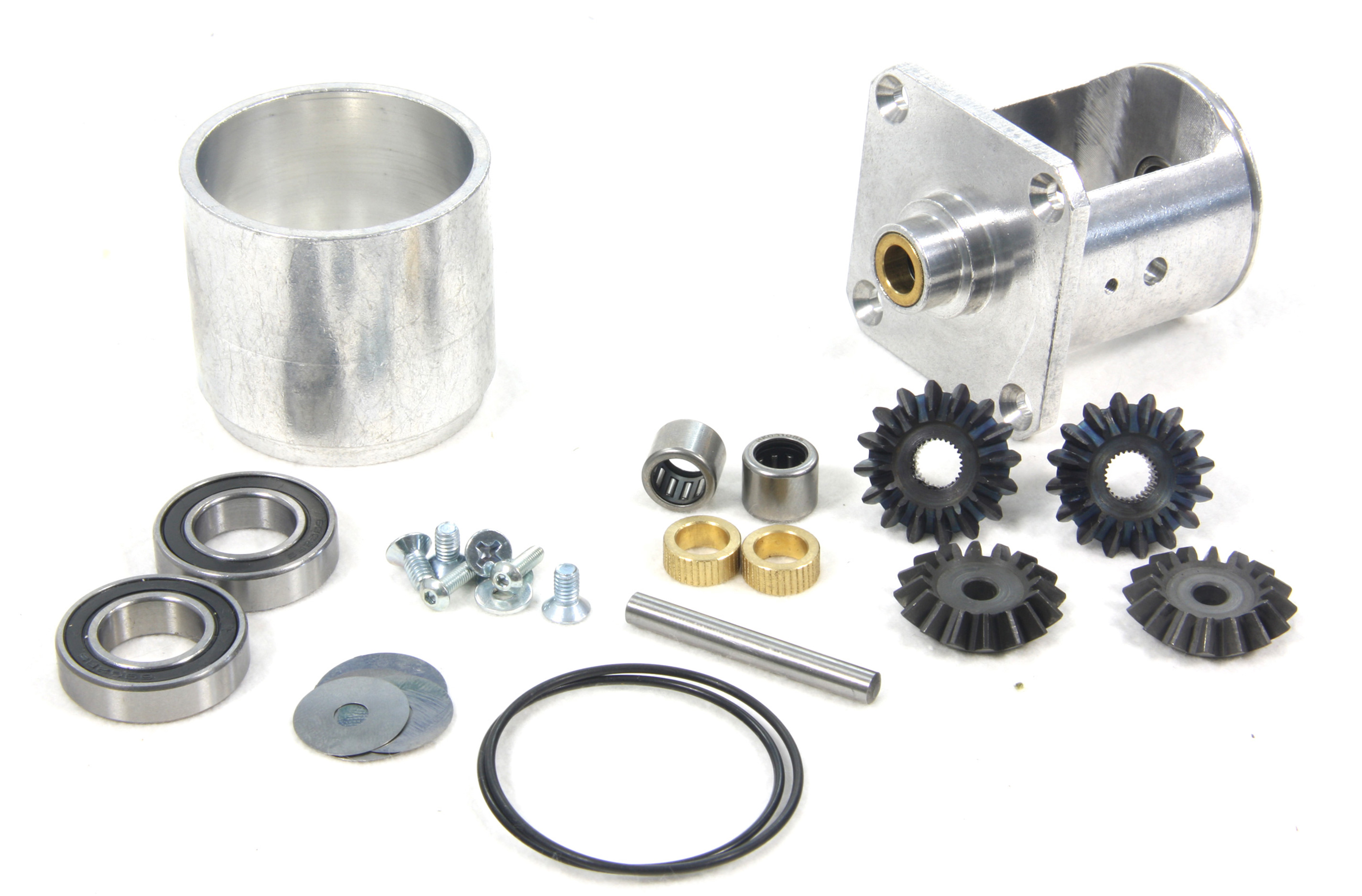 Fully assembled alloy diff incl. reinforced diff. tube and bevel diff. gearwheel for FG 2WD/4WD + Carson/Smartech 2WD Fully assembled alloy diff incl. reinforced diff. tube and bevel diff. gearwheel for FG 2WD/4WD + Carson/Smartech 2WD