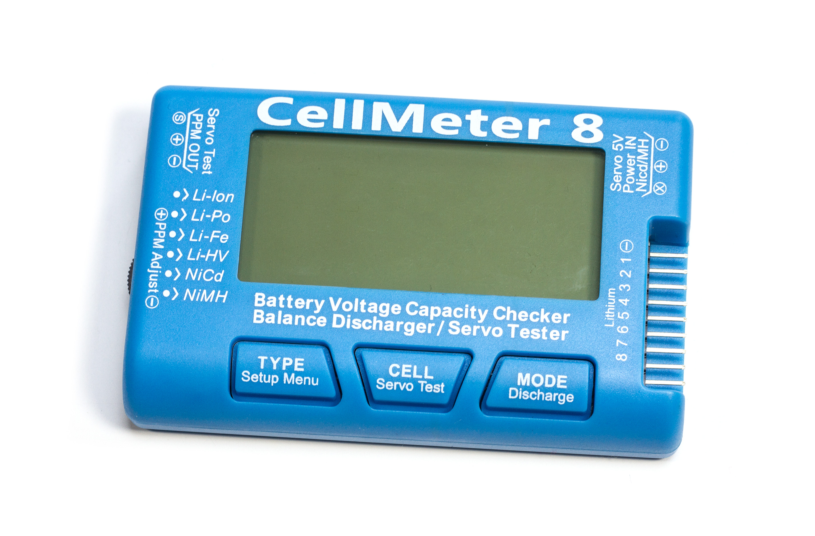 y1544 LiPo CellMeter 3 in 1 Tester, Balancer und Entladefunktion inkl. Servotester