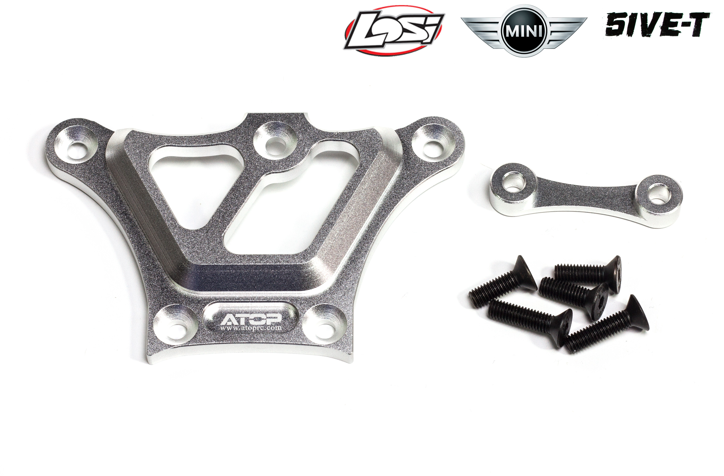 AT-5T003 ATOP Aluminum top chassis brace Losi 5ive-T/2.0 and Mini AT-5T003 ATOP Aluminum top chassis brace Losi 5ive-T/2.0 and Mini
