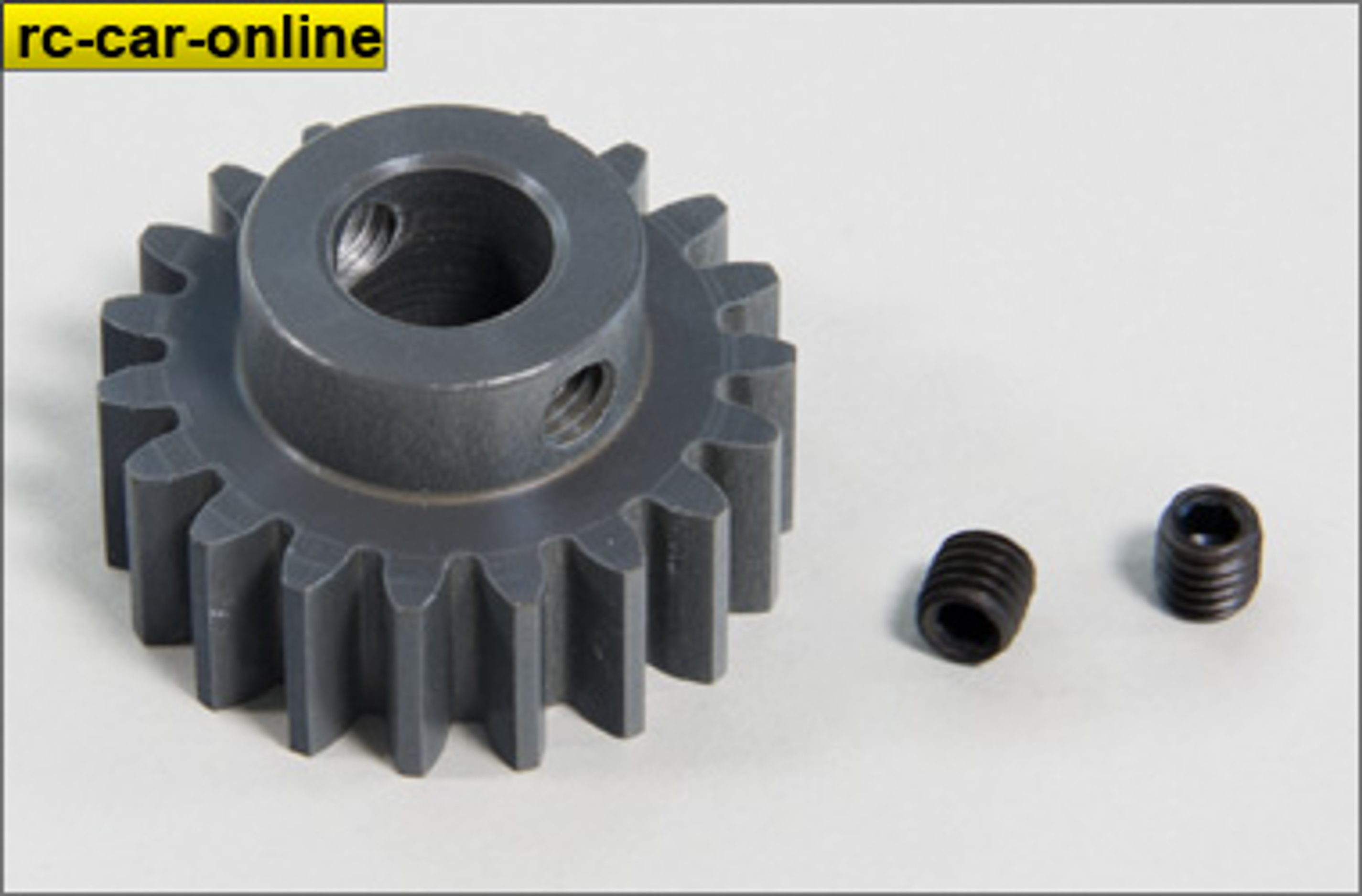 y0714 Alloy pinion 19 tooth, hard anodized, for Carson/Smartech 1/6 scale offroad - 1pce.