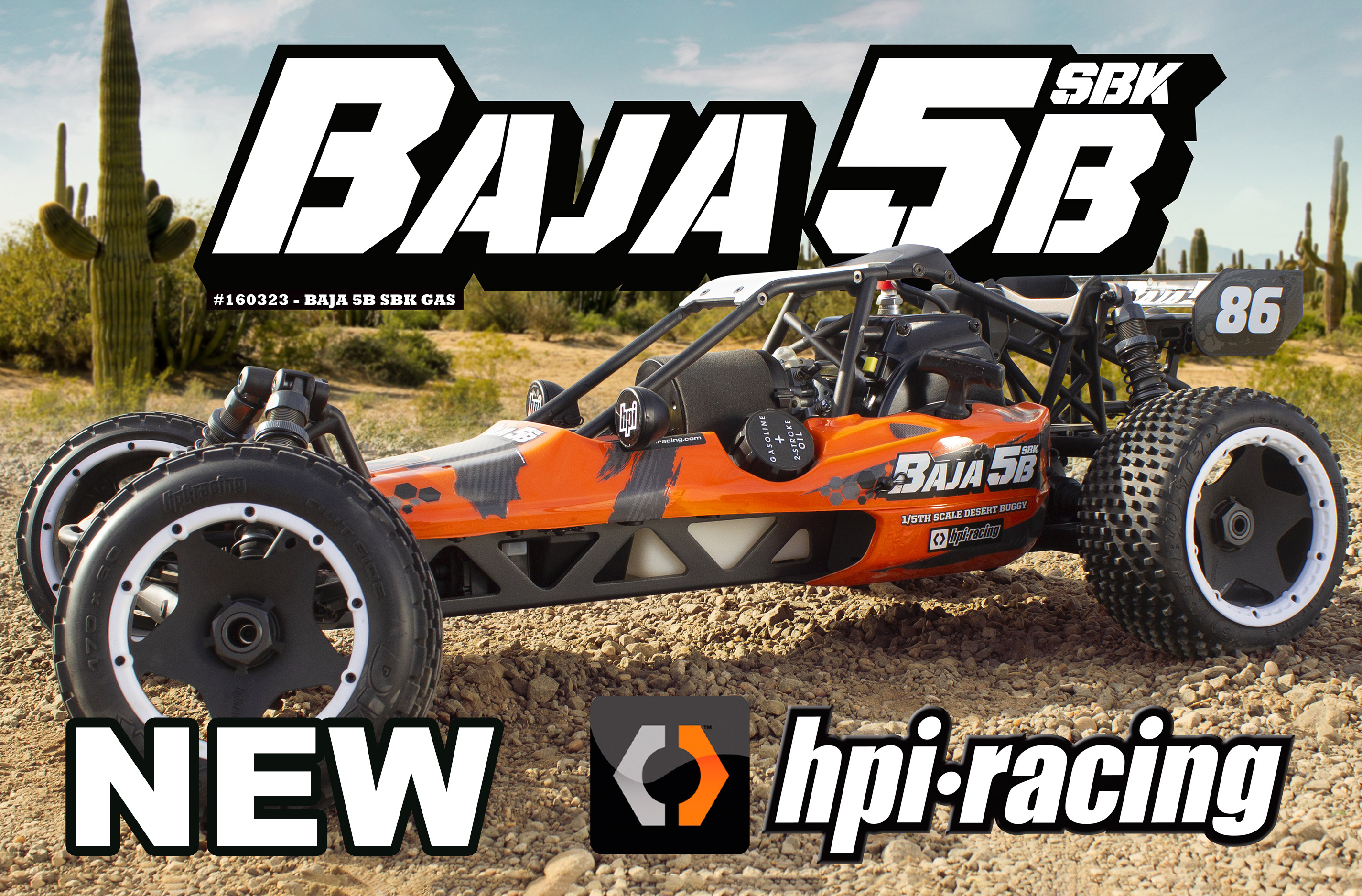 160323 HPI Baja 5B SBK build kit Gas-powered without Motor and RTR
