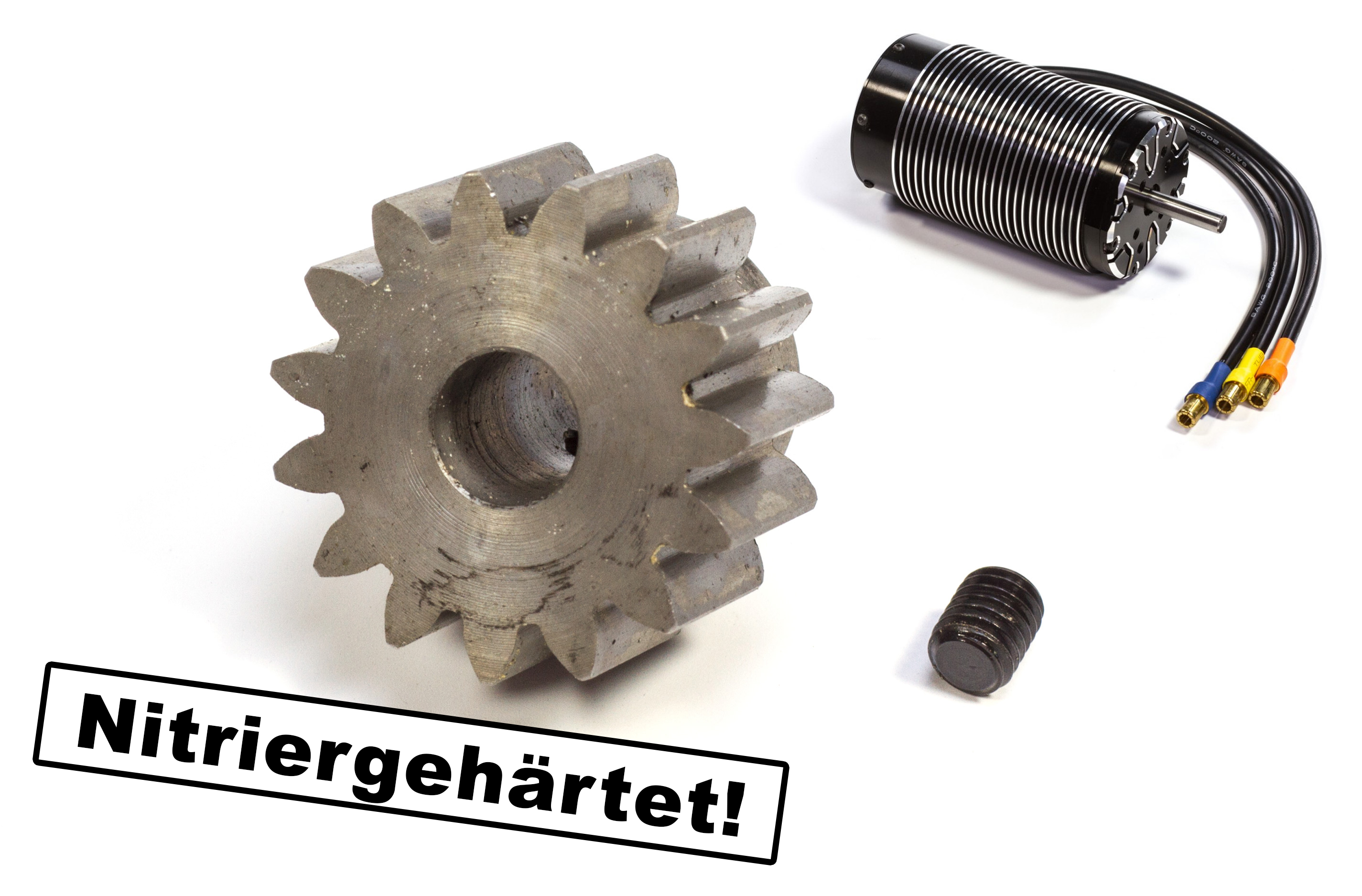 TT1021/07 Top Tuning electric Motor pinion nitrided hardened, 8 mm bore, module 1.5