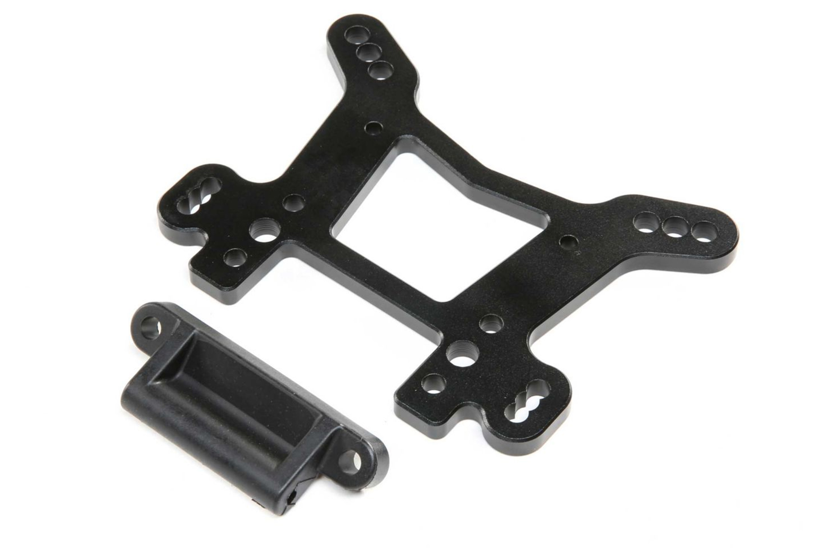 LOS254063 Losi Alloy Shock Tower, front, Black for DBXL-E 2.0