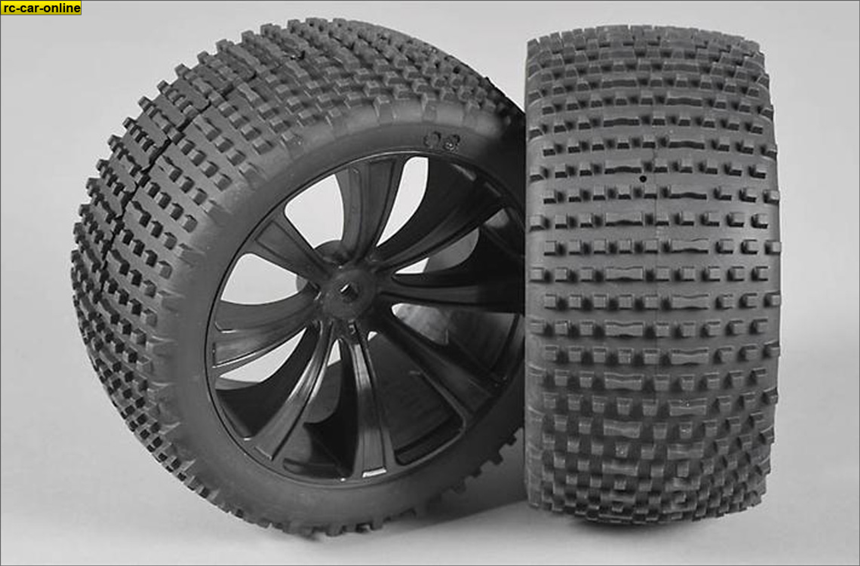 67207/05 FG Truggy Pin 185 - M / OR tires, glued, black, 2 pcs.