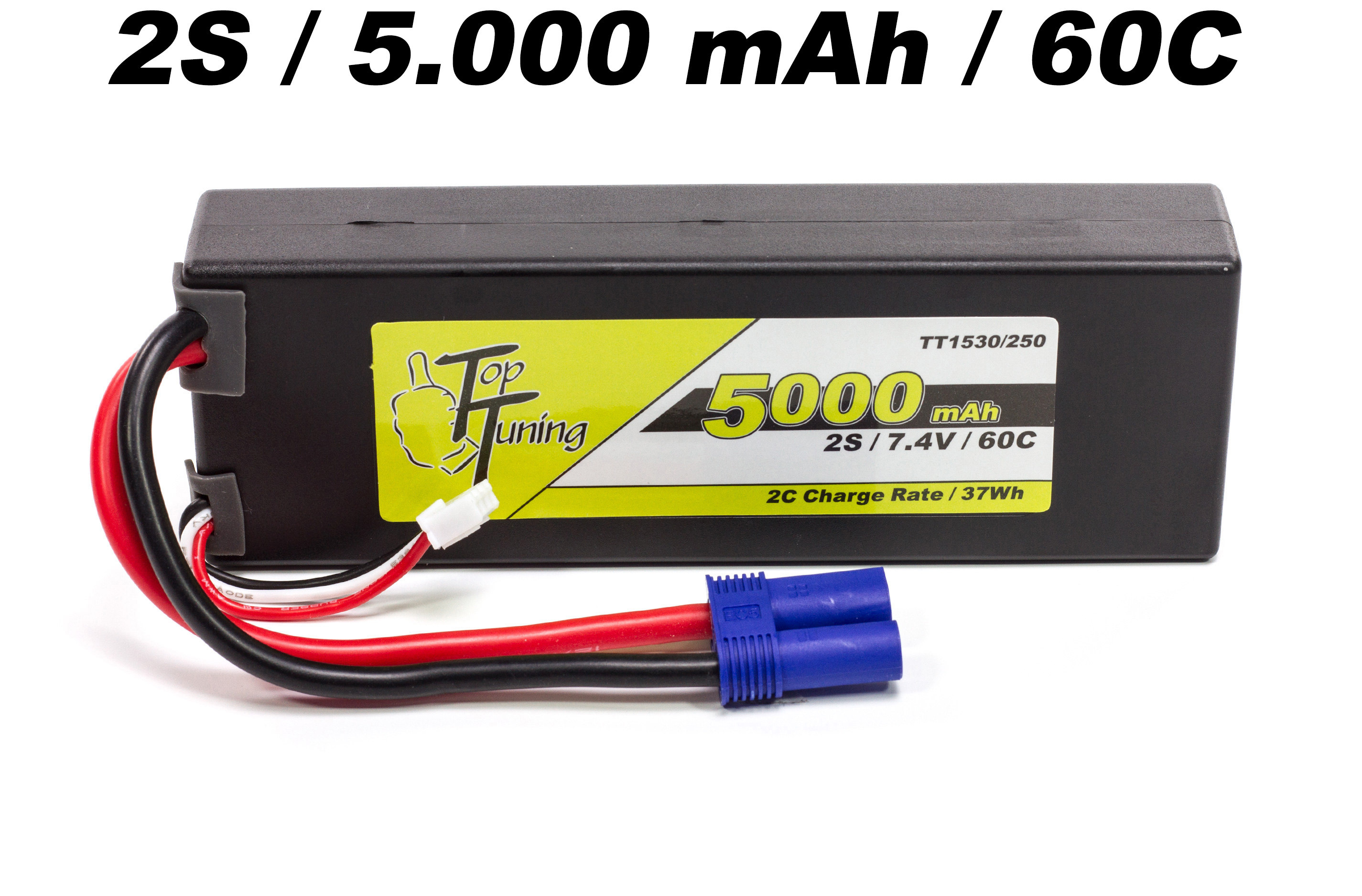 TT1530/250 Top Tuning 5000 mAh LiPo battery 2S, 7,4V 60C Offer
