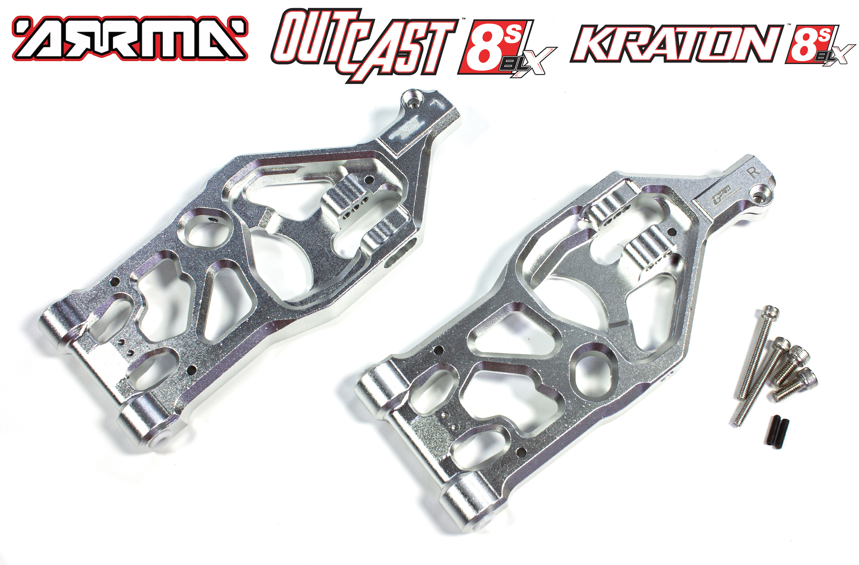 AKX055 GPM Alu Querlenker vorne unten für Arrma Kraton / Outcast 8S AKX055 GPM Alu Querlenker vorne unten für Arrma Kraton / Outcast 8S