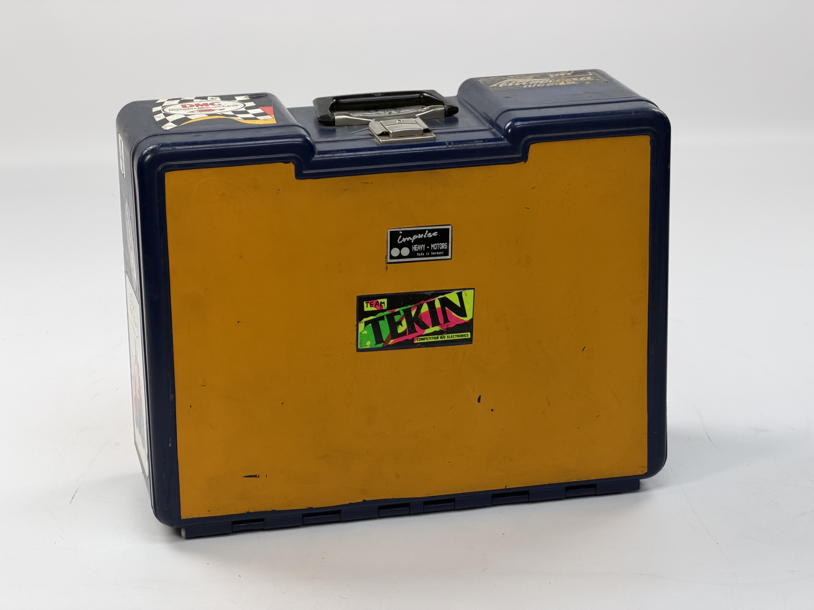 y557 Blauer Poly Butler groß, 8 Schubladen, gebraucht