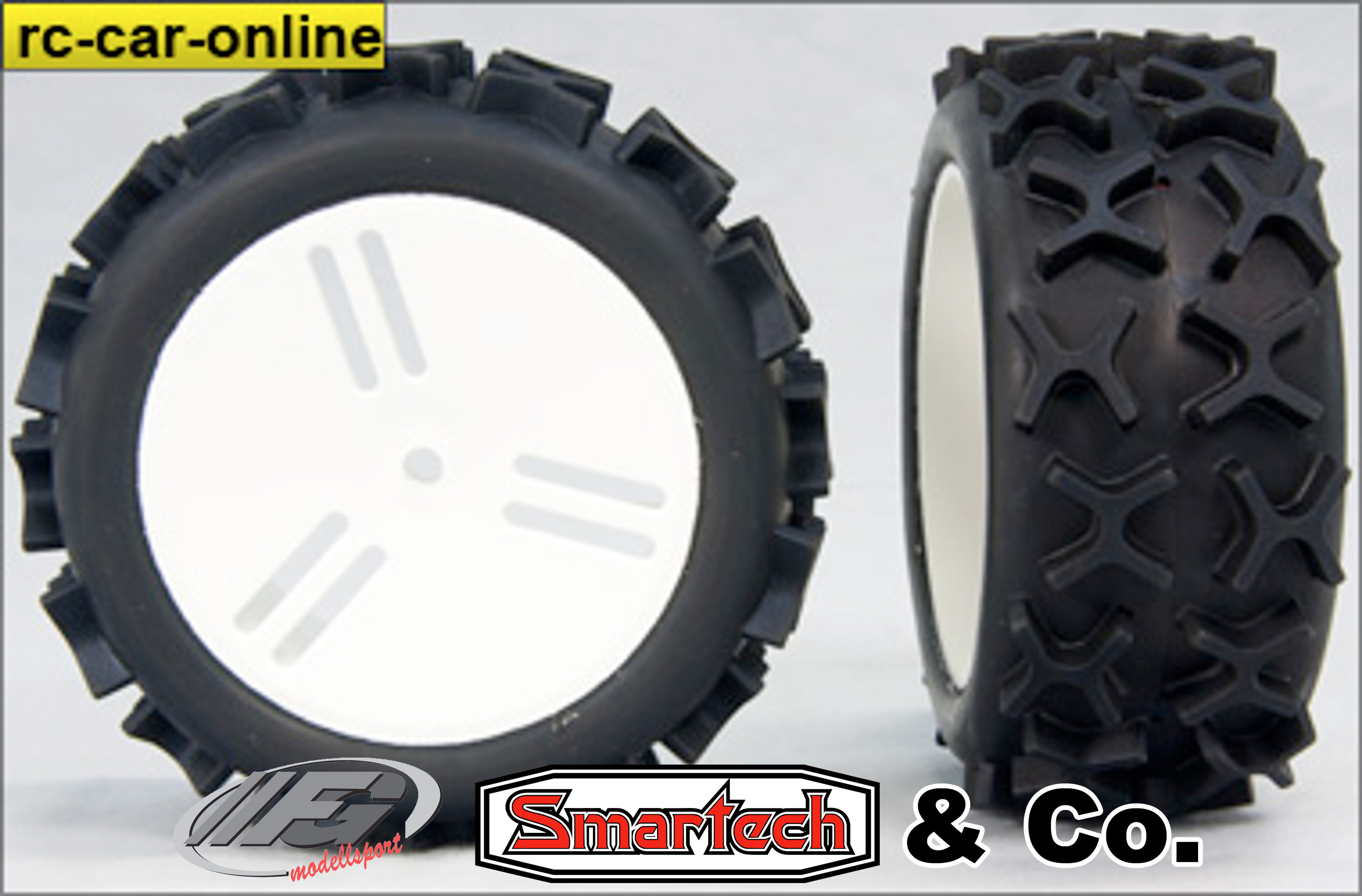 GWH79  GRP 1:6 Buggy "GRIP" tire glued, 18mm square, 2 pcs. GWH79  GRP 1:6 Buggy "GRIP" tire glued, 18mm square, 2 pcs.