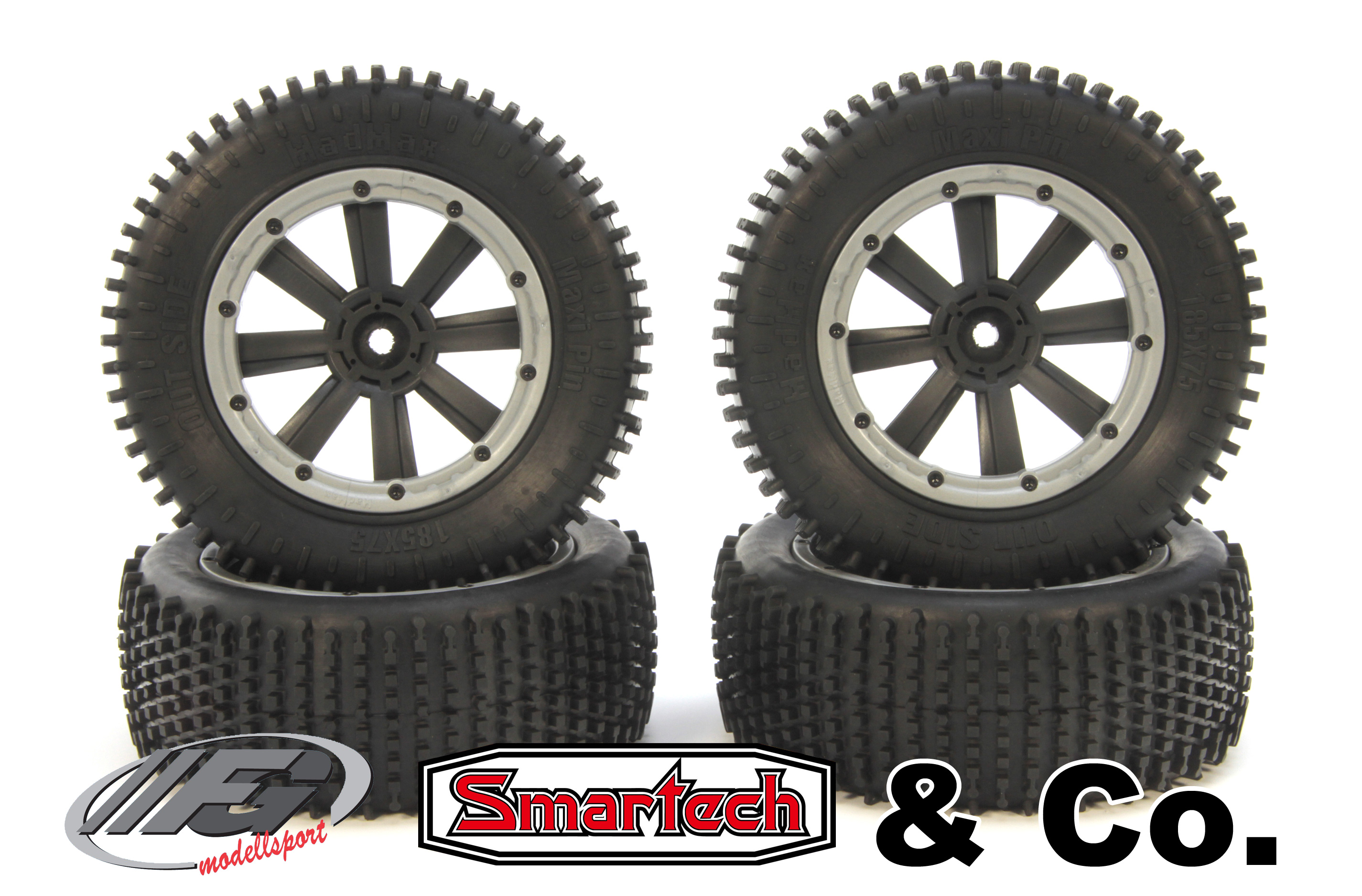 y1445/01 MadMax MAXI PIN Reifen für FG/Smartech & Co (18mm Vierkant) y1445/01 MadMax MAXI PIN Reifen für FG/Smartech & Co (18mm Vierkant)