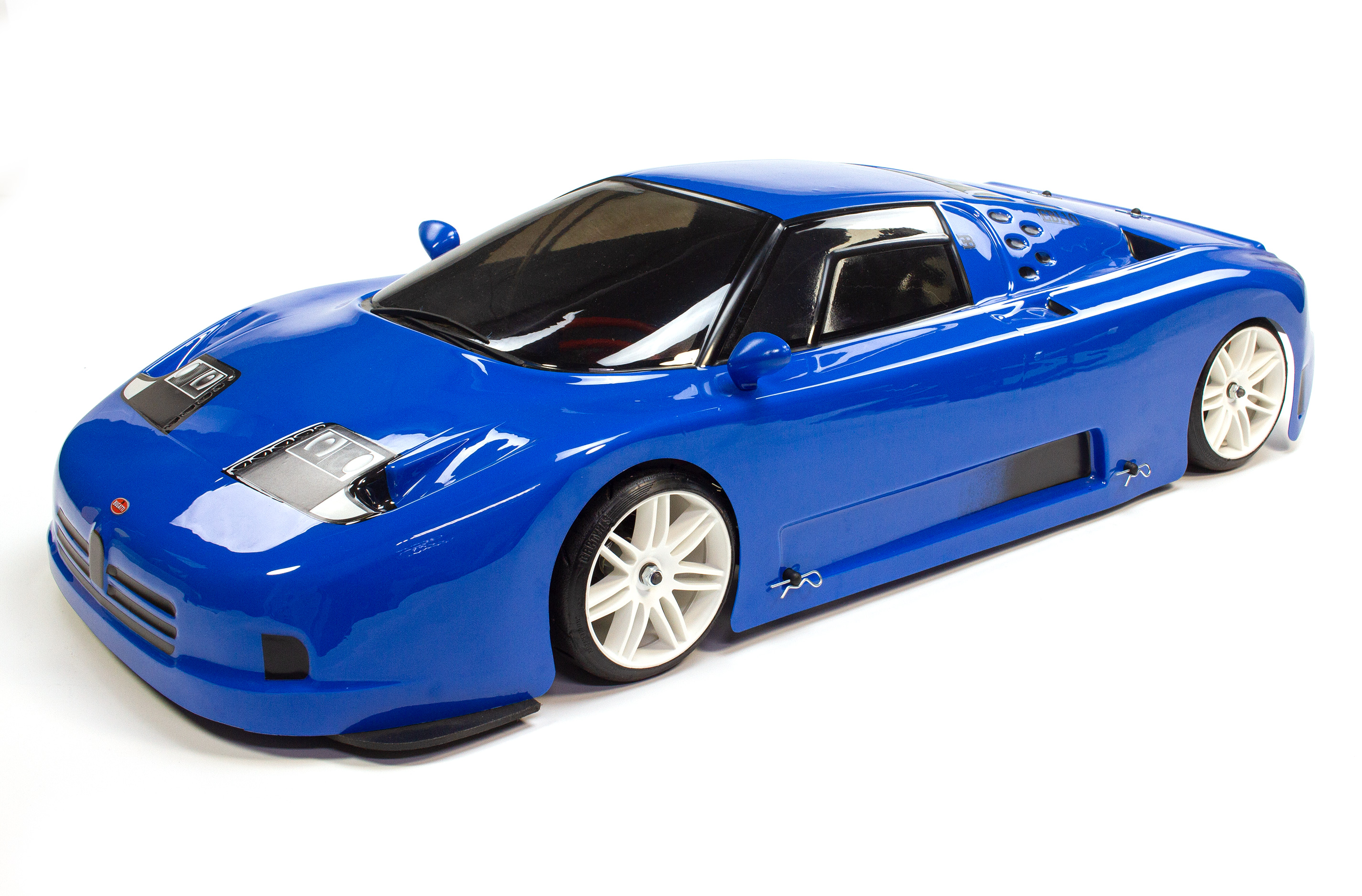y0738/02 Bugatti EB 110 1/5 body shell Wheelbase 530/535 , clear y0738/02 Bugatti EB 110 1/5 body shell Wheelbase 530/535 , clear