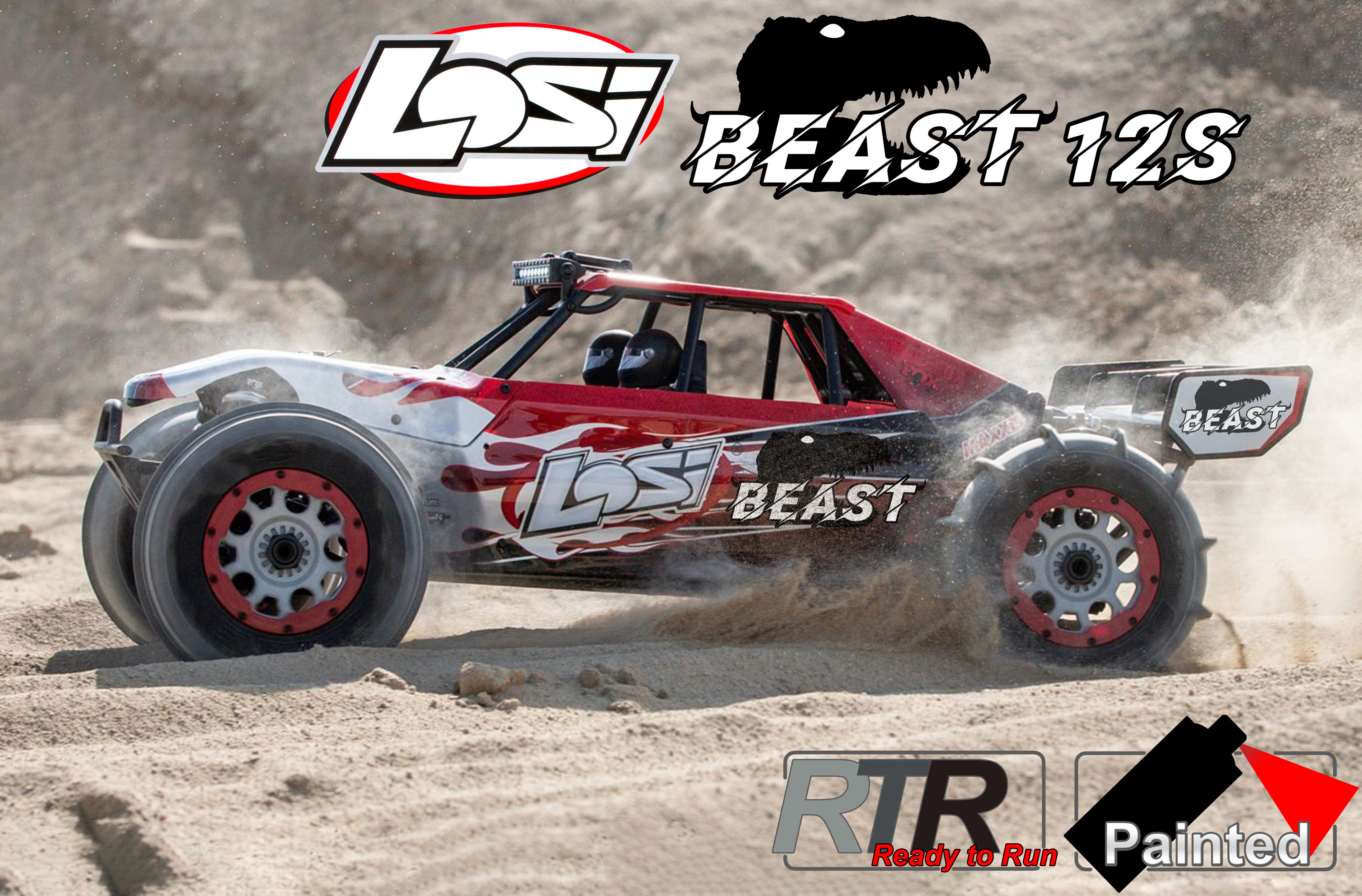 LOS05020V2T2/BEAST Losi DBXL-E 2.0 4WD 12S Brushless RTR