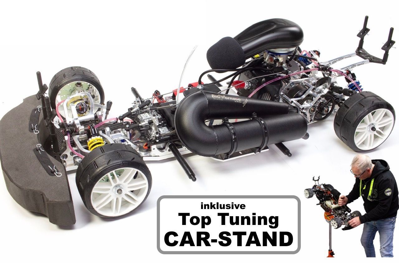 9505 FG Evo 2020.2 Race Kit-530 Aktionspreis inkl. CAR-STAND, incl. vordere und hintere Hydraulikbremse