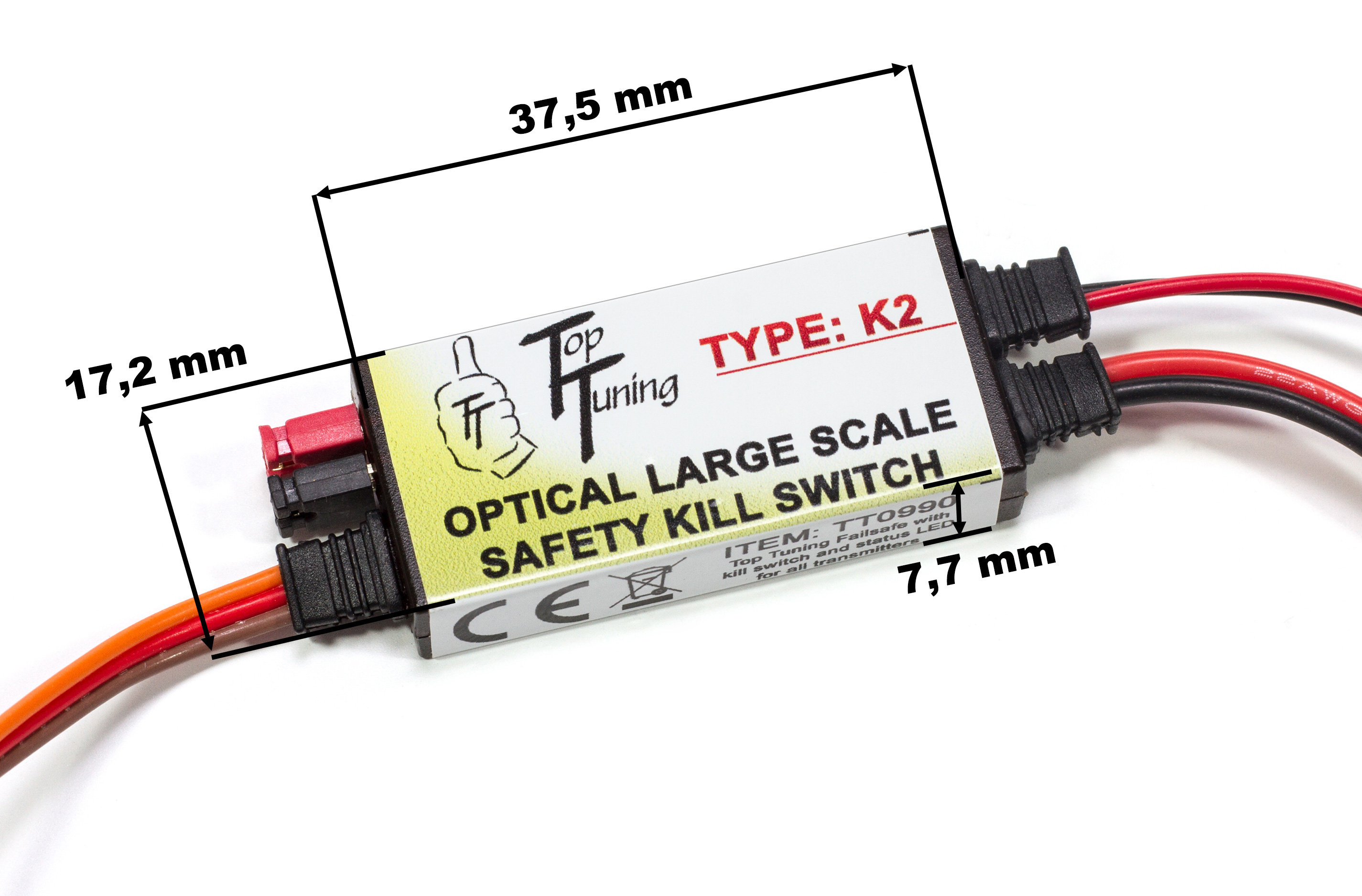 TT0990 Top Tuning Failsafe with kill switch and status LED for all transmitters TT0990 Top Tuning Failsafe with kill switch and status LED for all transmitters