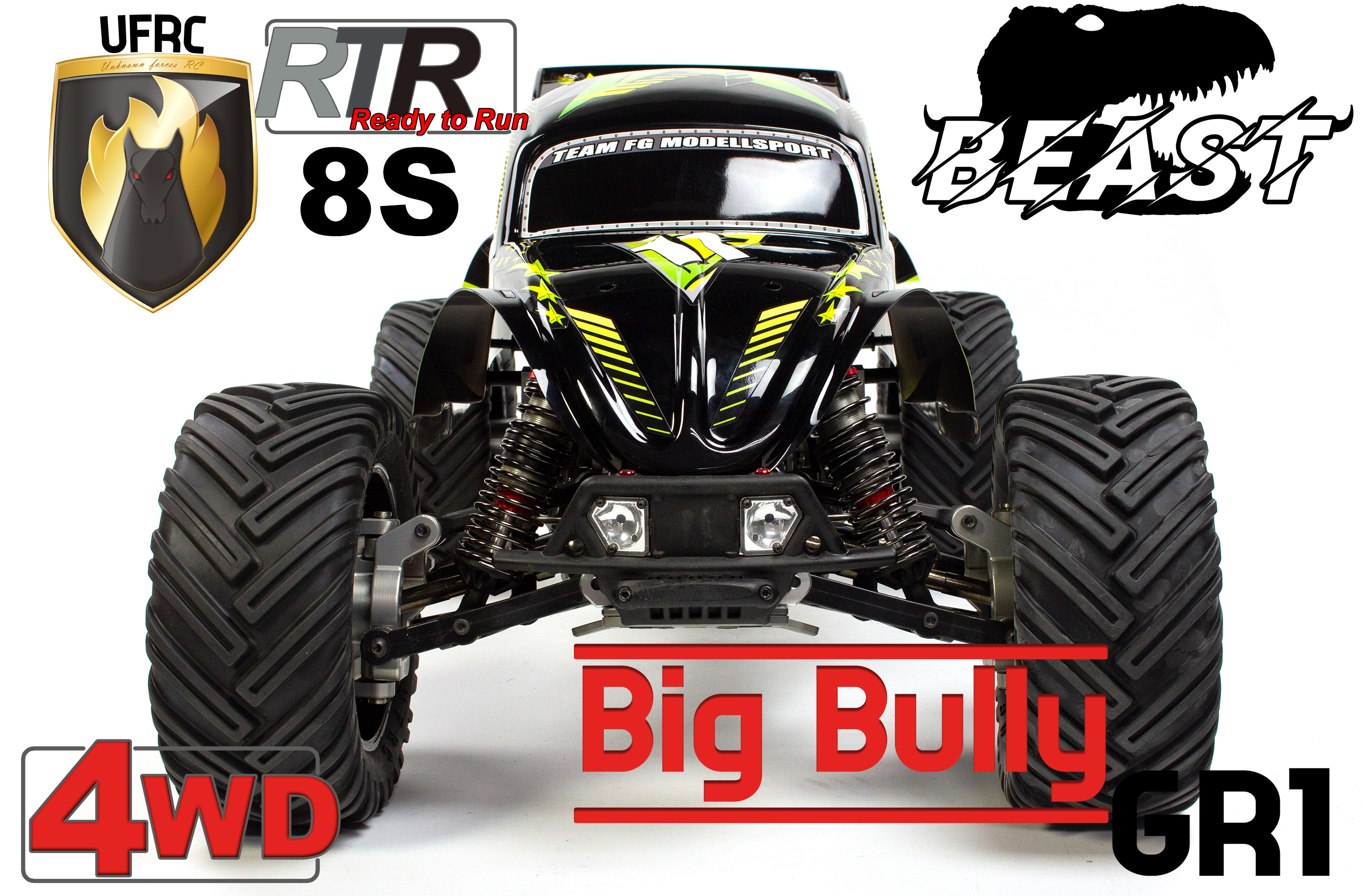 UFRC Big Bully GR1 4WD 1:5 Brushless Buggy 8S, RTR Version UFRC Big Bully GR1 4WD 1:5 Brushless Buggy 8S, RTR Version