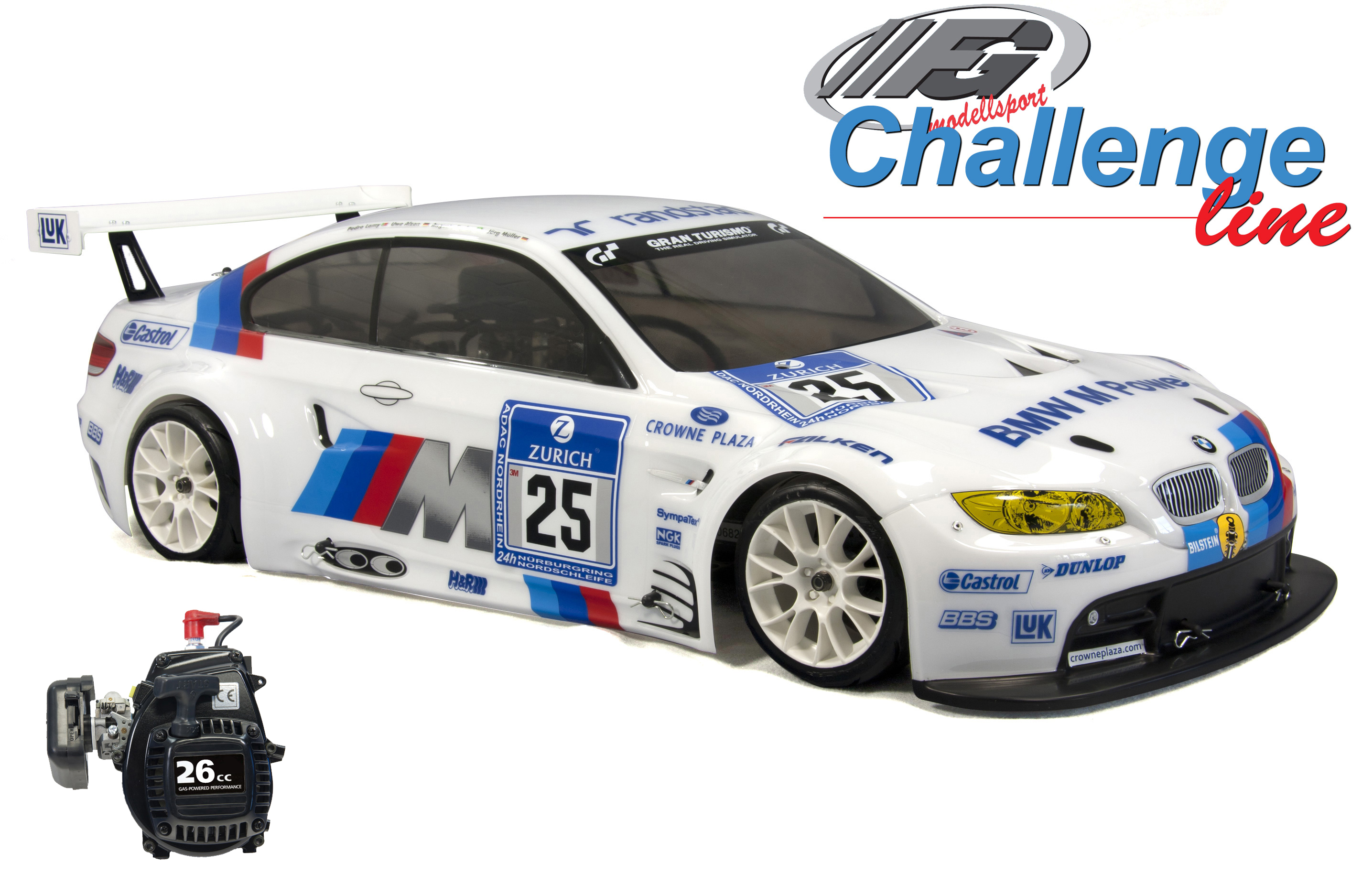 FG Challenge Line 530 BMW M3 ALMS mit 26 cm³ FG-Motor RTR FG Challenge Line 530 BMW M3 ALMS mit 26 cm³ FG-Motor RTR