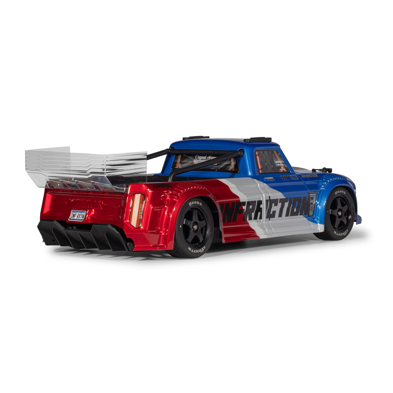 ARA4315V4T1 ARRMA 1/8 INFRACTION 223S DSC 4X4 RTR Brushless All-Road Street Bash Truck, Blue/Red