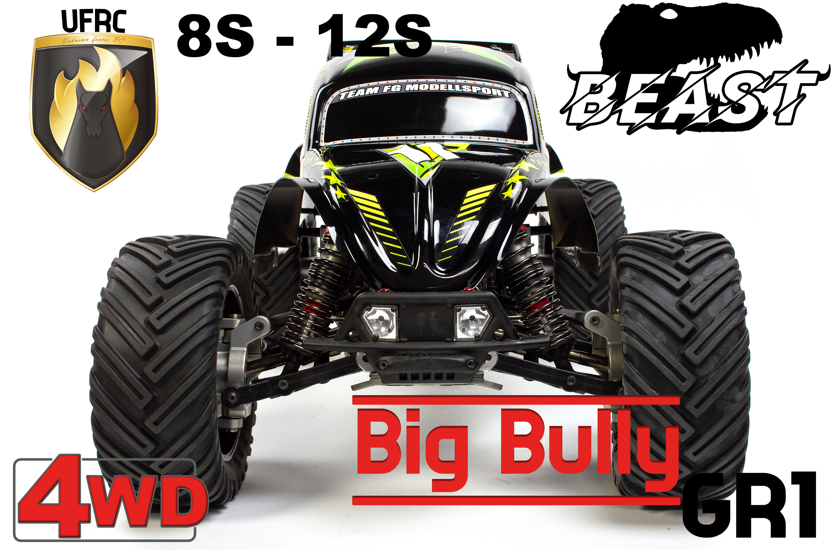 UFRC Big Bully GR1 4WD 1:5 Brushless Buggy with painted Body Shell