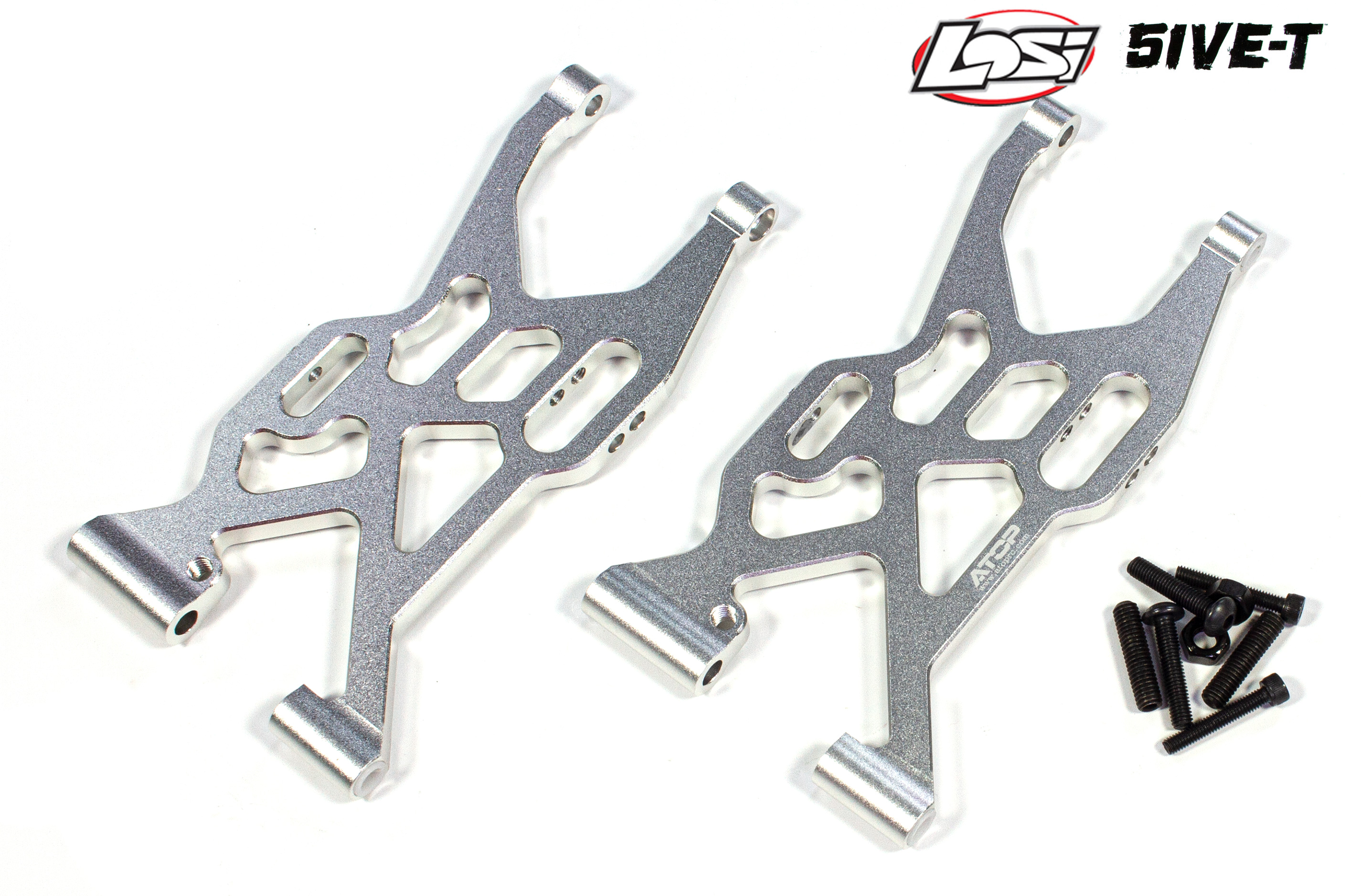 AT-5T024 ATOP Aluminum rear a-arms Losi 5ive-T/2.0