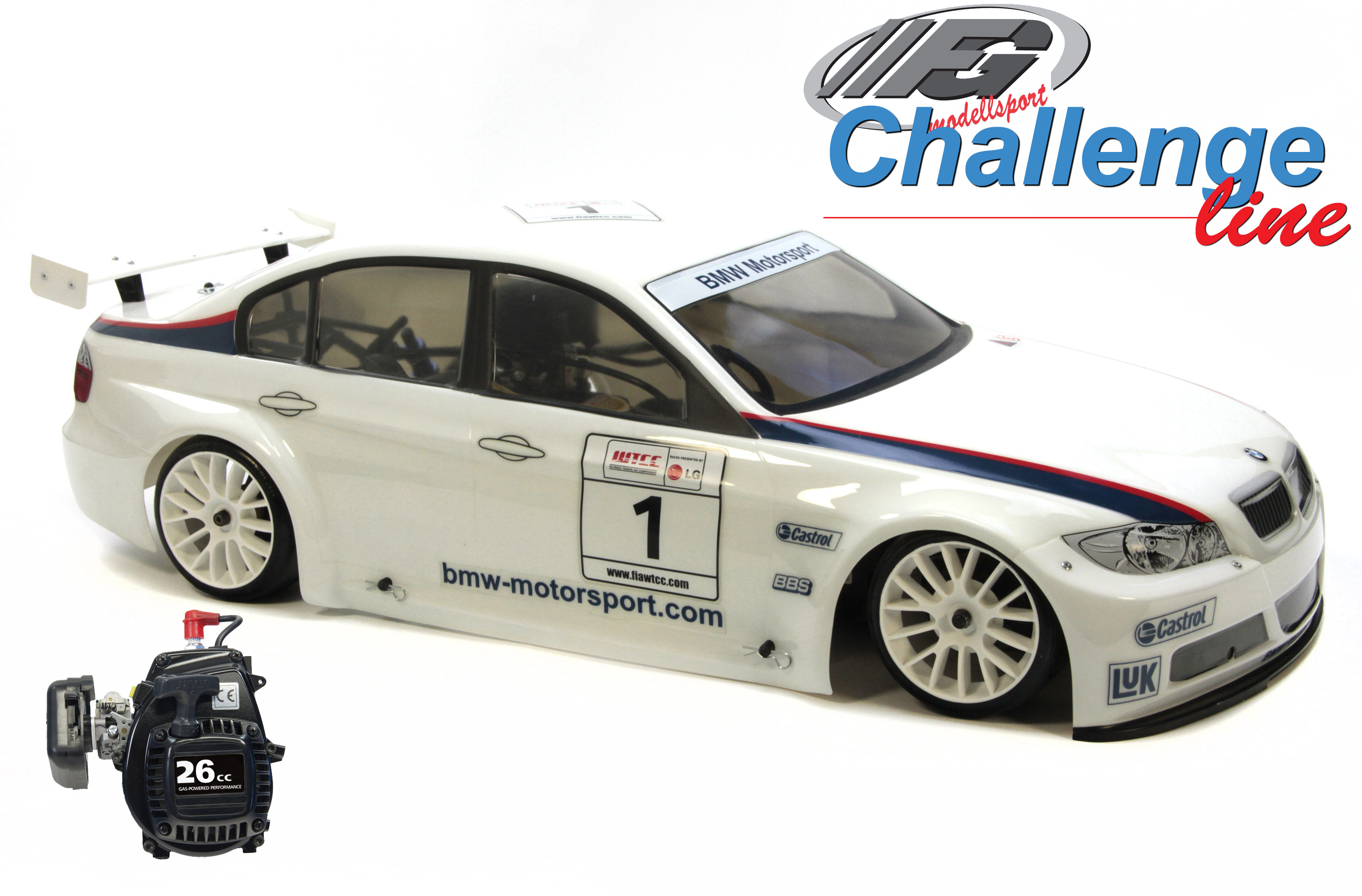 FG Challenge Line 2WD-530 with BMW 320si  body and 26 cm³ FG engine FG Challenge Line 2WD-530 with BMW 320si  body and 26 cm³ FG engine