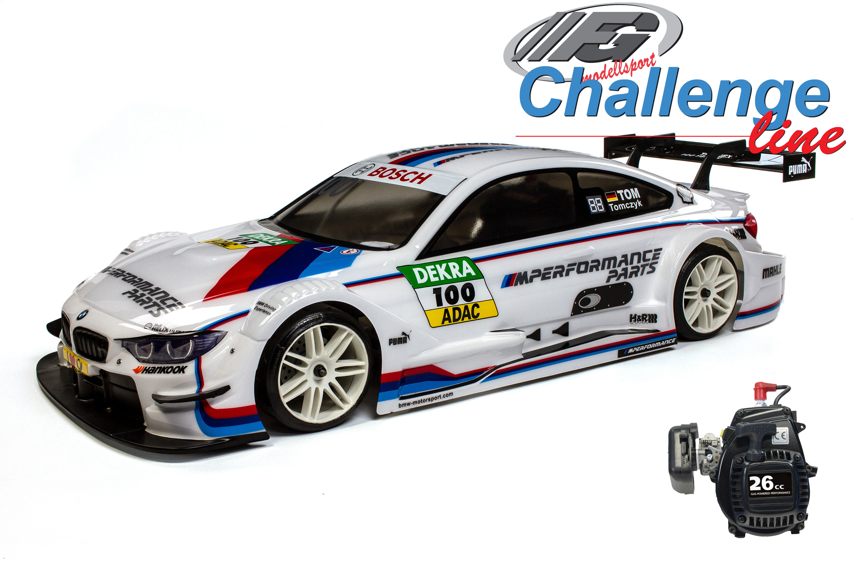 FG Challenge Line 2WD-530 BMW M4 mit 26 cm³ FG-Motor FG Challenge Line 2WD-530 BMW M4 mit 26 cm³ FG-Motor