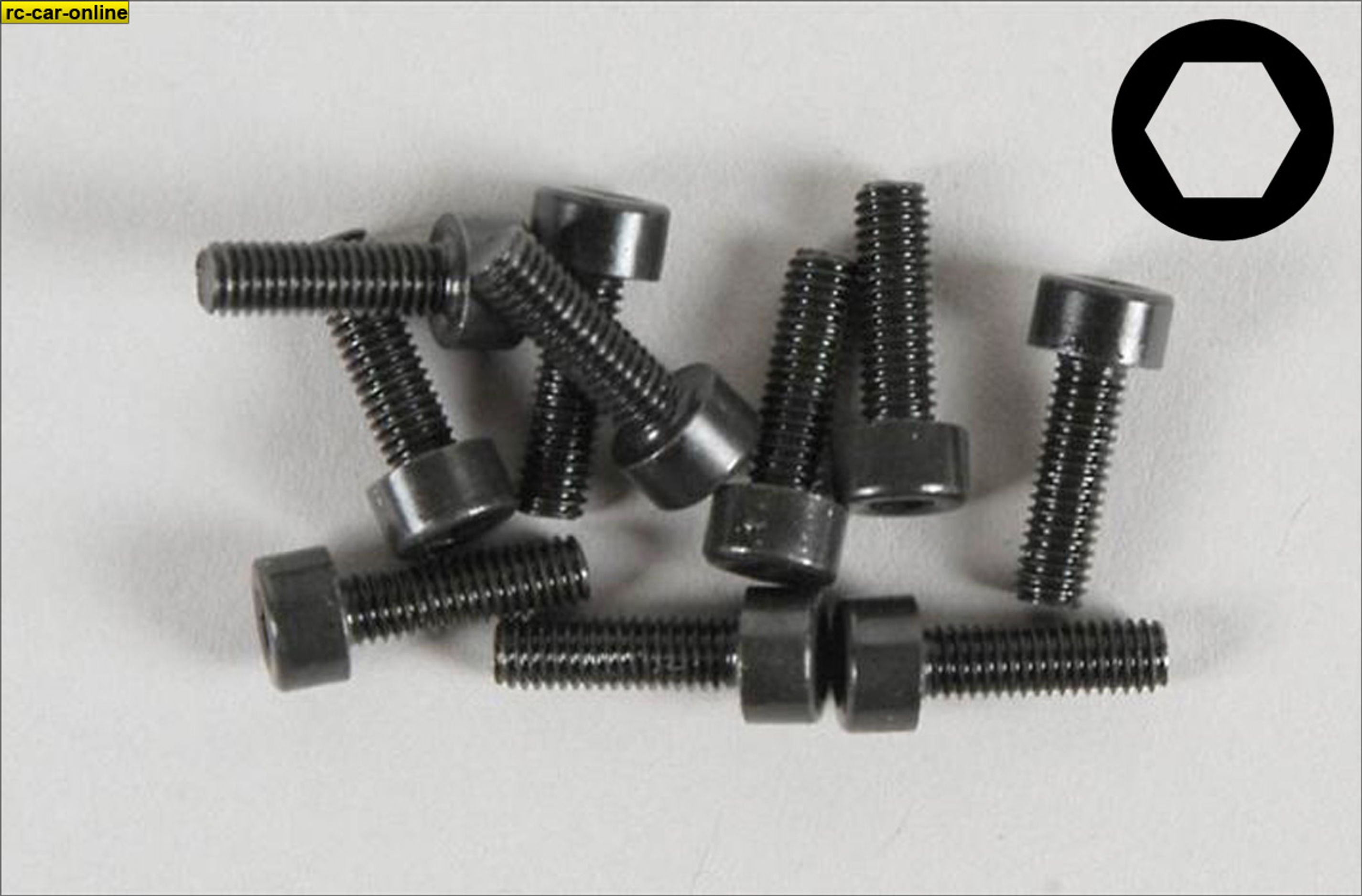 6724/12 FG Socket head cap screws M3x12 mm, 10 pieces