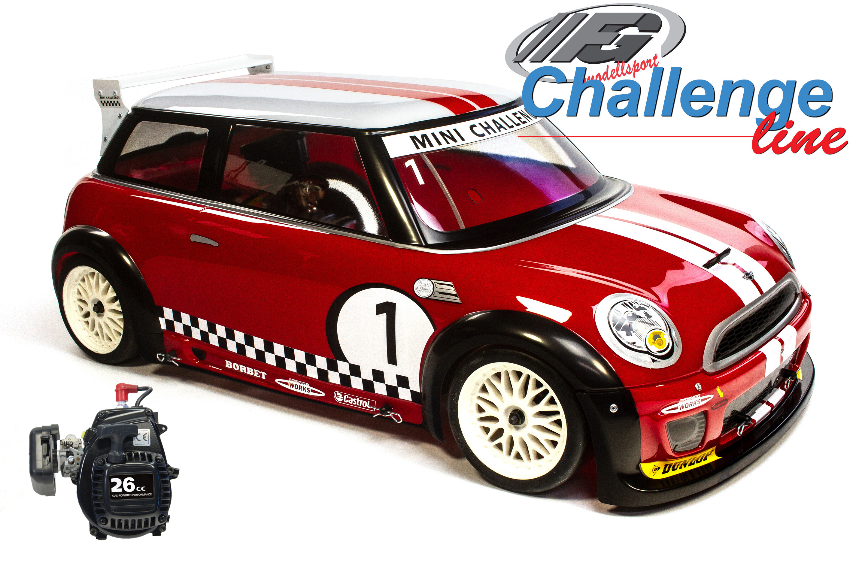FG Challenge Line 510 Mini Cooper mit 26 cm³ FG-Motor RTR FG Challenge Line 510 Mini Cooper mit 26 cm³ FG-Motor RTR