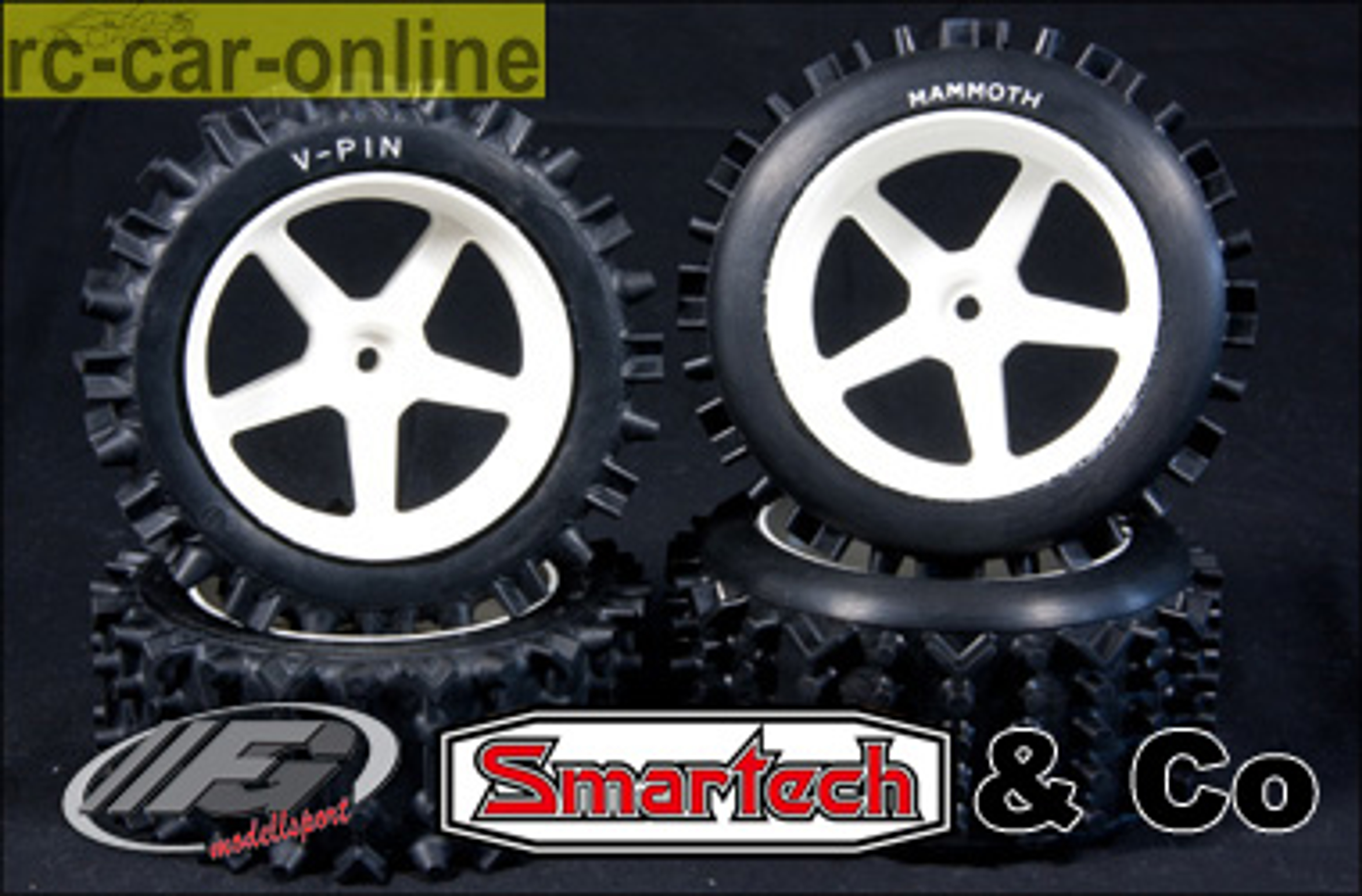 y0617 Die Offroad Super Kombi - Front V-Pin Heck Mammoth, 2 Paar/4 Stück y0617 Die Offroad Super Kombi - Front V-Pin Heck Mammoth, 2 Paar/4 Stück