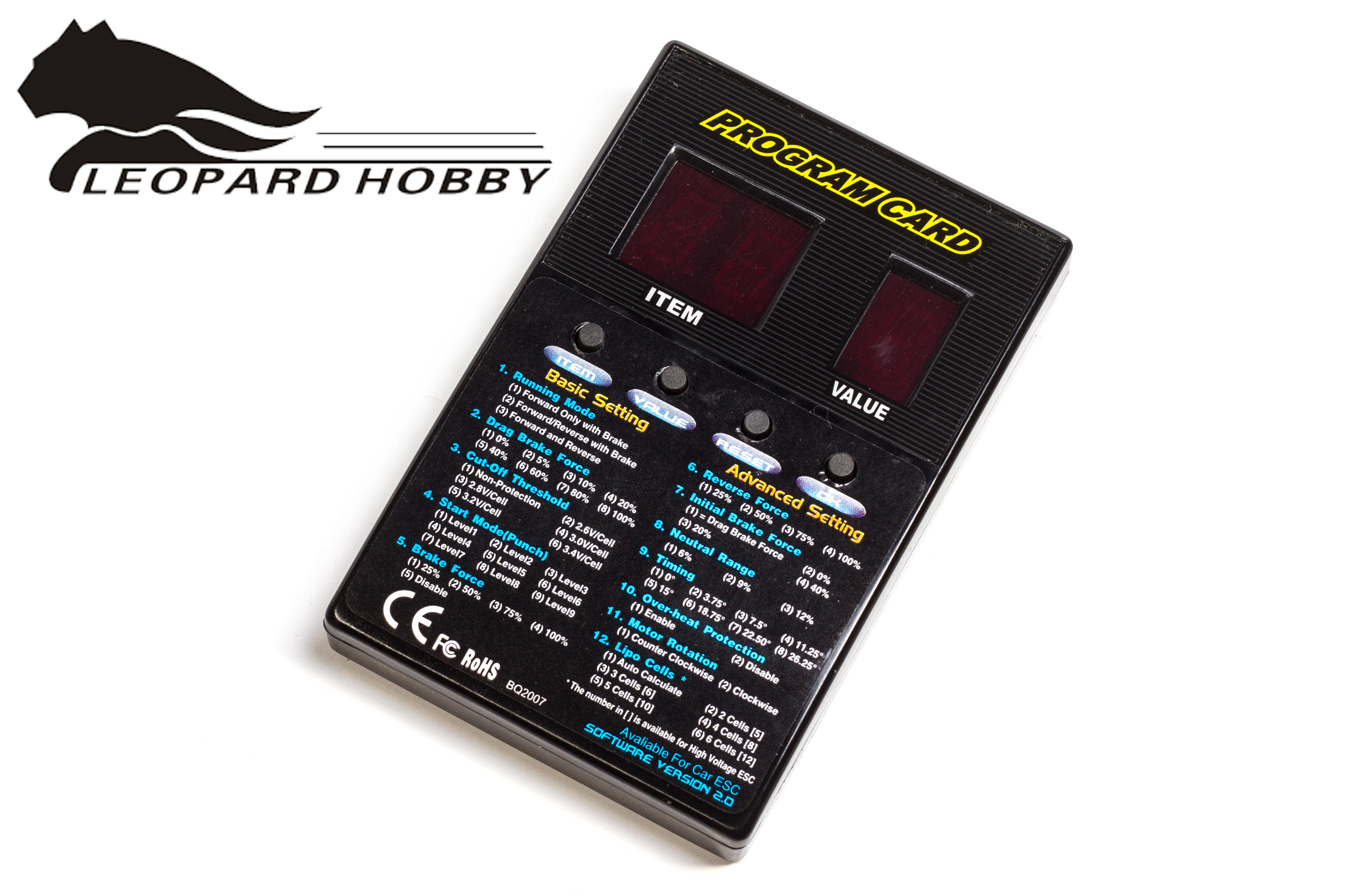 y1539 Leopard Hobby Multifunktions LED Programmier Karte y1539 Leopard Hobby Multifunktions LED Programmier Karte