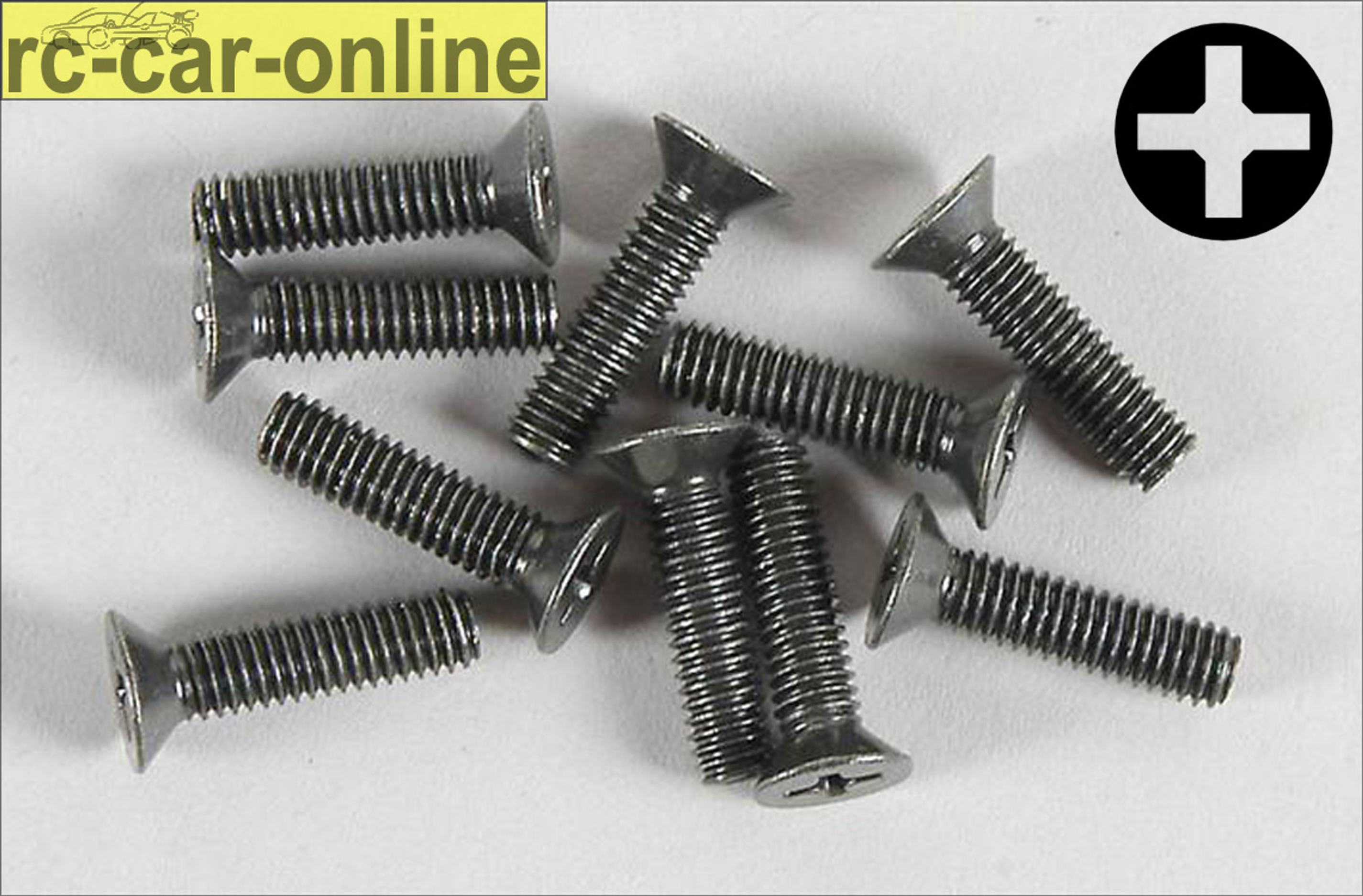 6718/16 FG Countersunk screw with cross recess M4x16 mm, 10 pieces