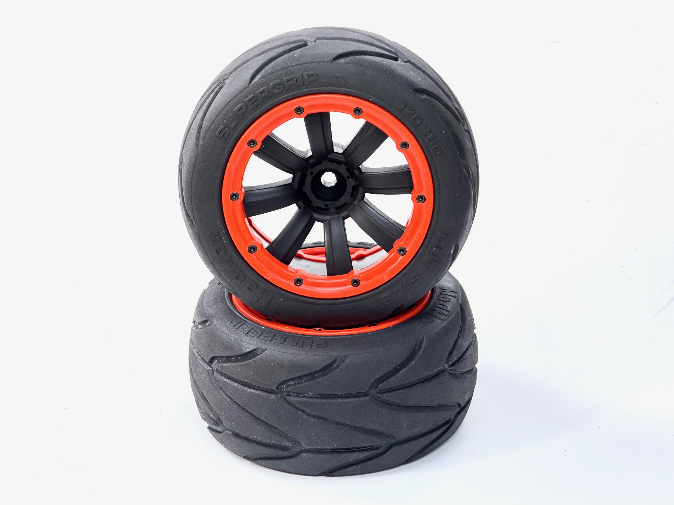 y1462/03 MadMax SUPER GRIP Reifen Medium + 18 mm 4-Kant Felge 18 mm, 1 Paar