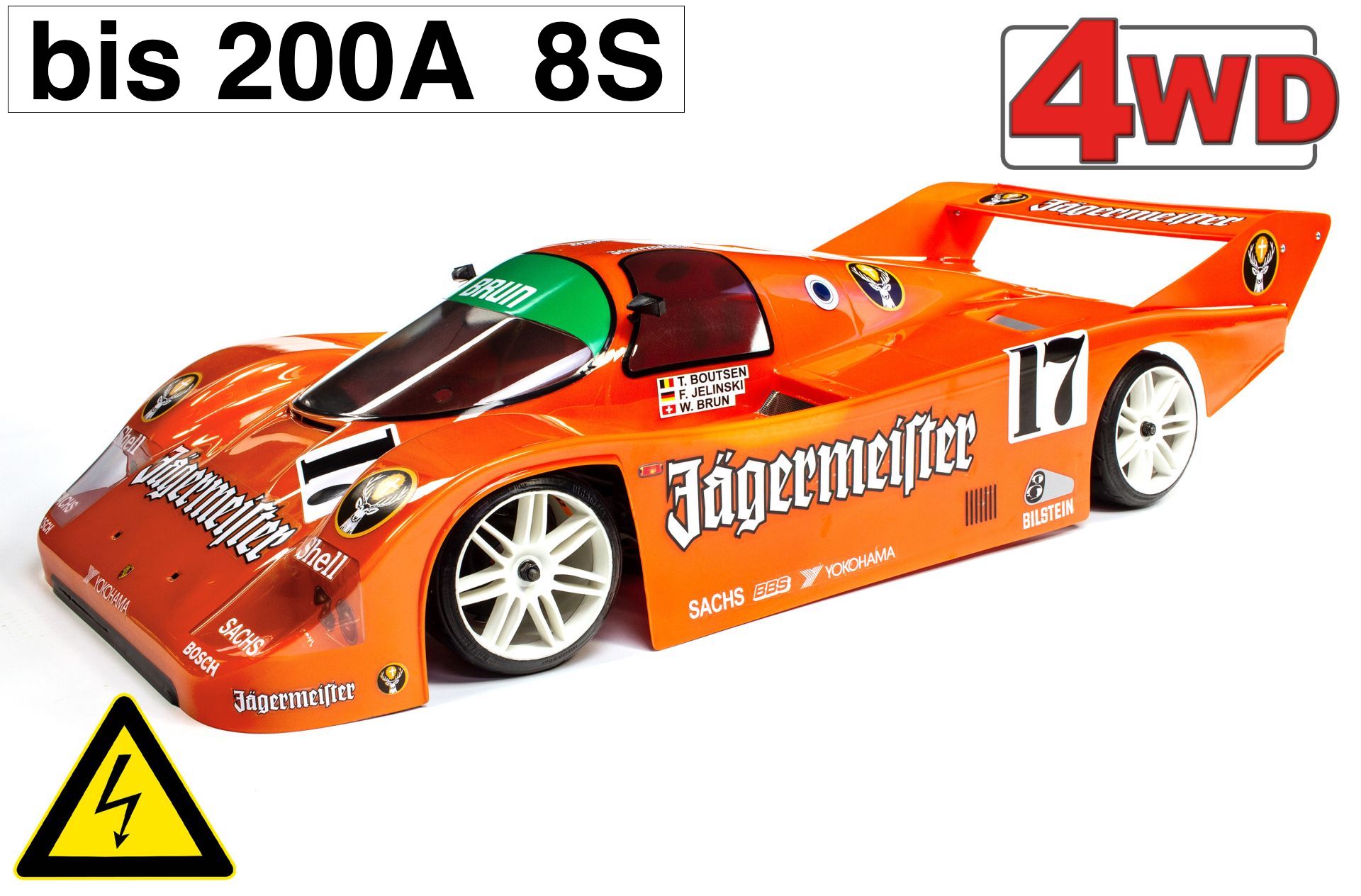 FG Sportsline 4WD-530 Electric Porsche 962C up to 200A/8S