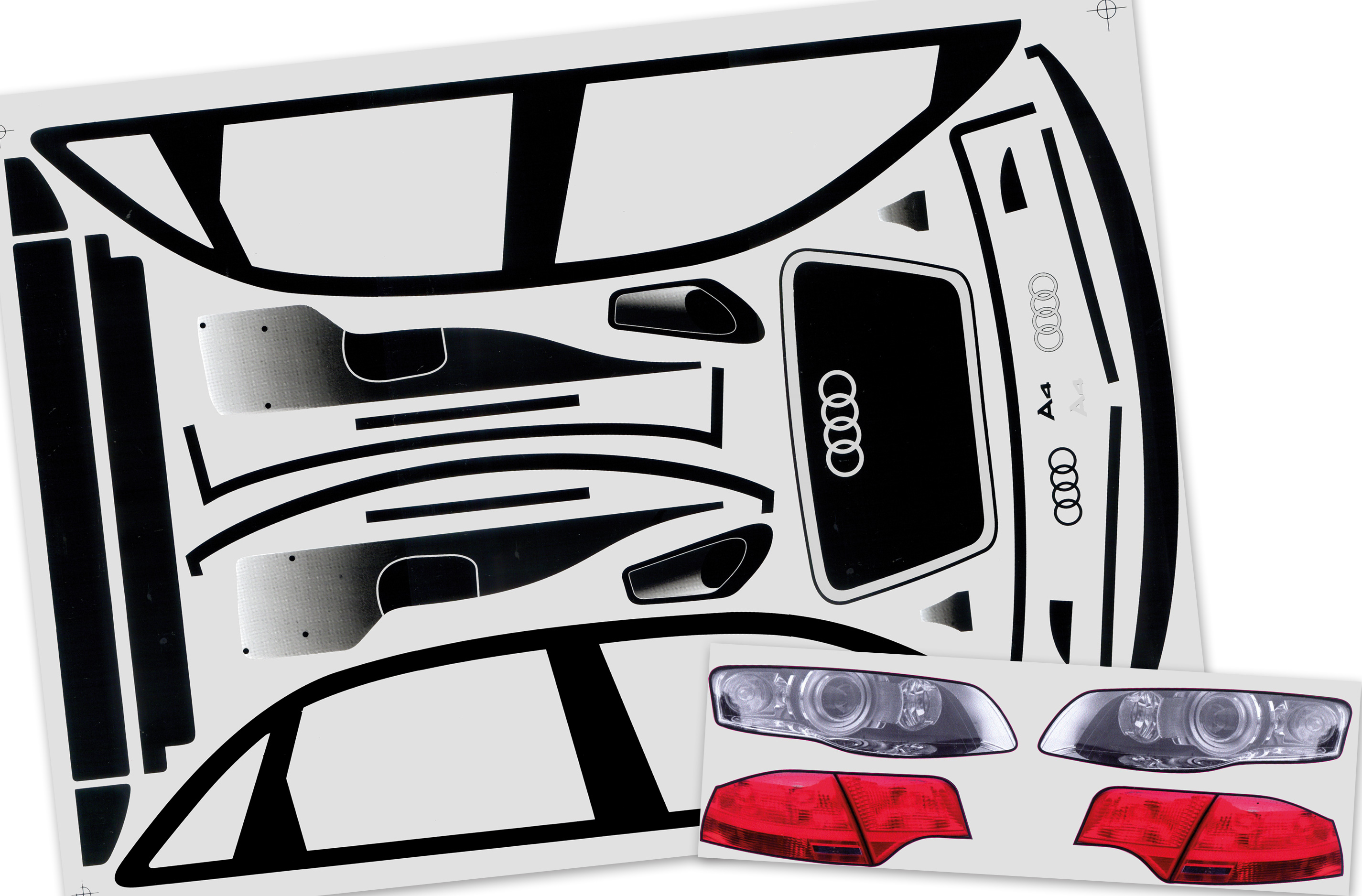 32218 Carson Audi A4 Fahrzeug-Dekorbogen