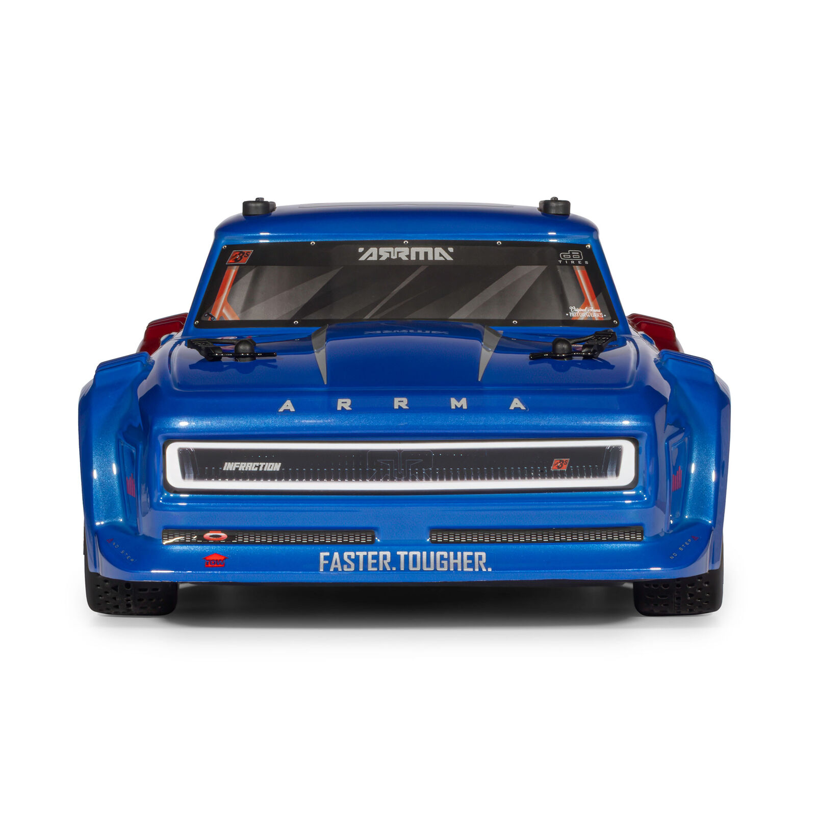 ARA4315V4T1 ARRMA 1/8 INFRACTION 223S DSC 4X4 RTR Brushless All-Road Street Bash Truck, Blue/Red