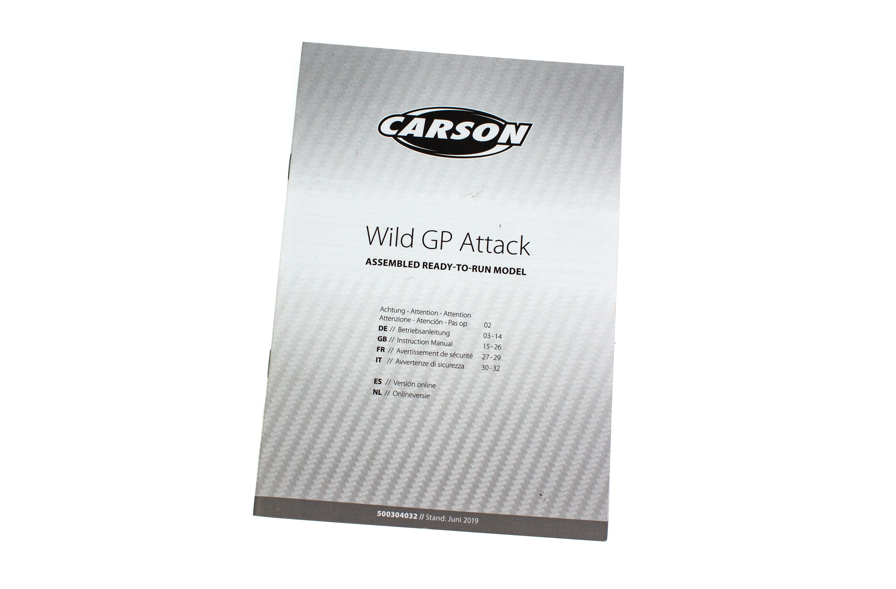 M006 Carson User Manual for Wild GP Attack
