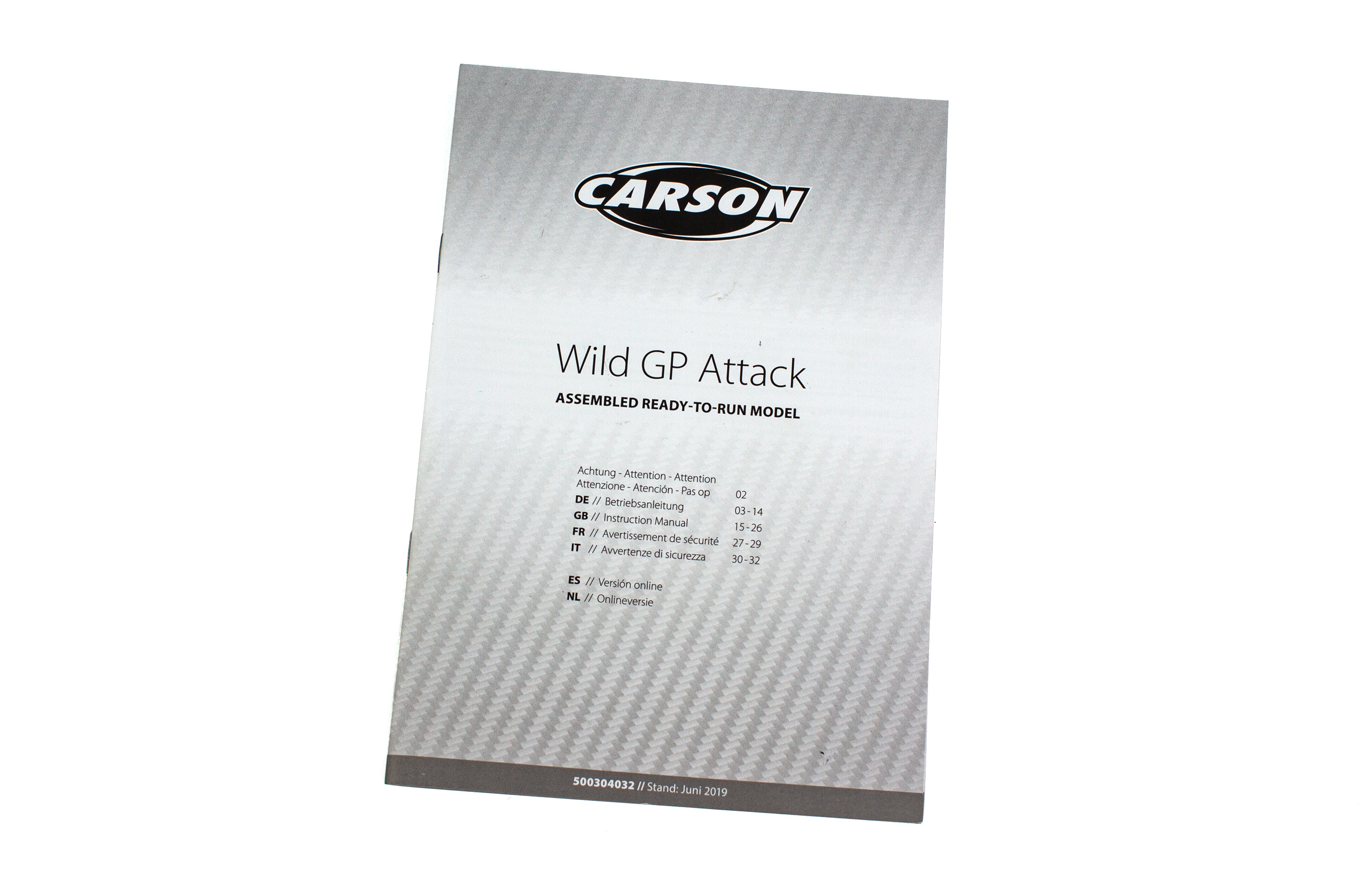 M006 Carson User Manual for Wild GP Attack M006 Carson User Manual for Wild GP Attack