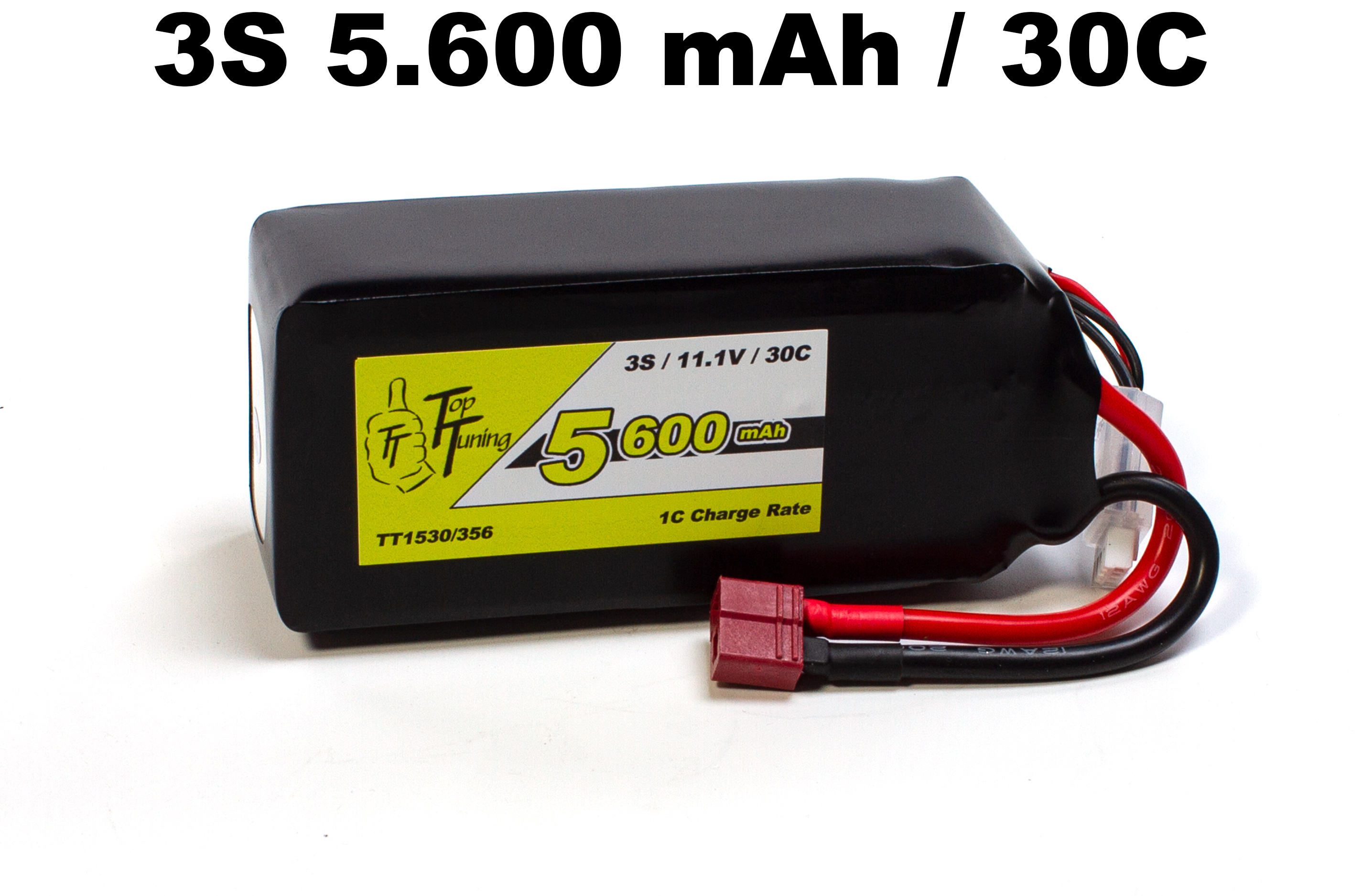 TT1530/356 Top Tuning 5600 mAh LiPo battery 3S, 11,1V 30C TT1530/356 Top Tuning 5600 mAh LiPo battery 3S, 11,1V 30C