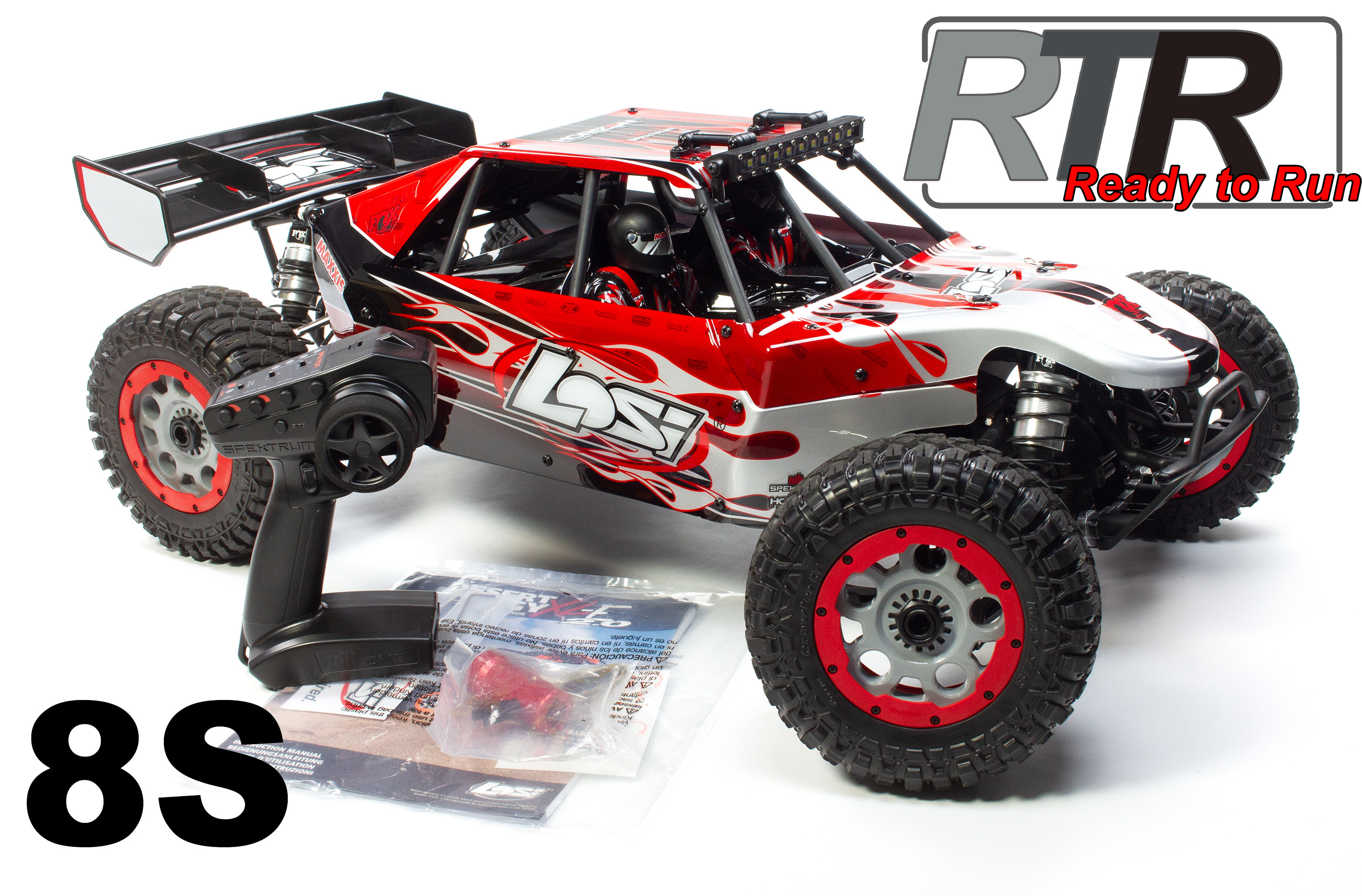 LOS05020V2T2 Losi DBXL-E 2.0 4WD Brushless RTR with Losi Body, like New