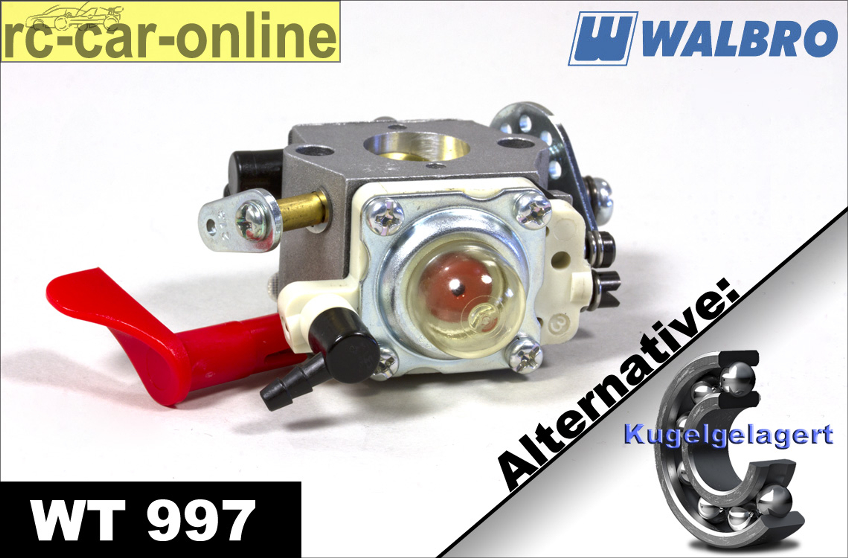 Carburetor Walbro WT 997 with choke normal/ball-raced