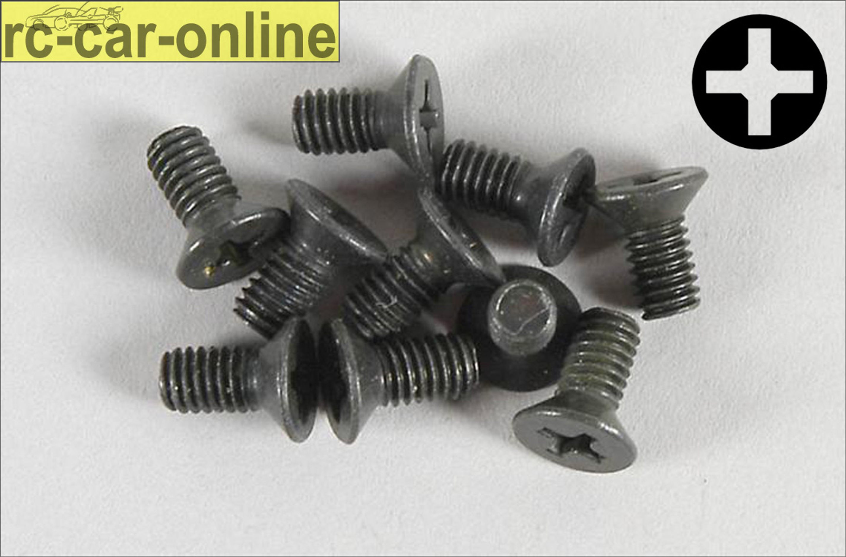 6718/06 FG Senkschraube mit Kreuzschlitz M4x6 mm, 10 Stück 6718/06 FG Senkschraube mit Kreuzschlitz M4x6 mm, 10 Stück