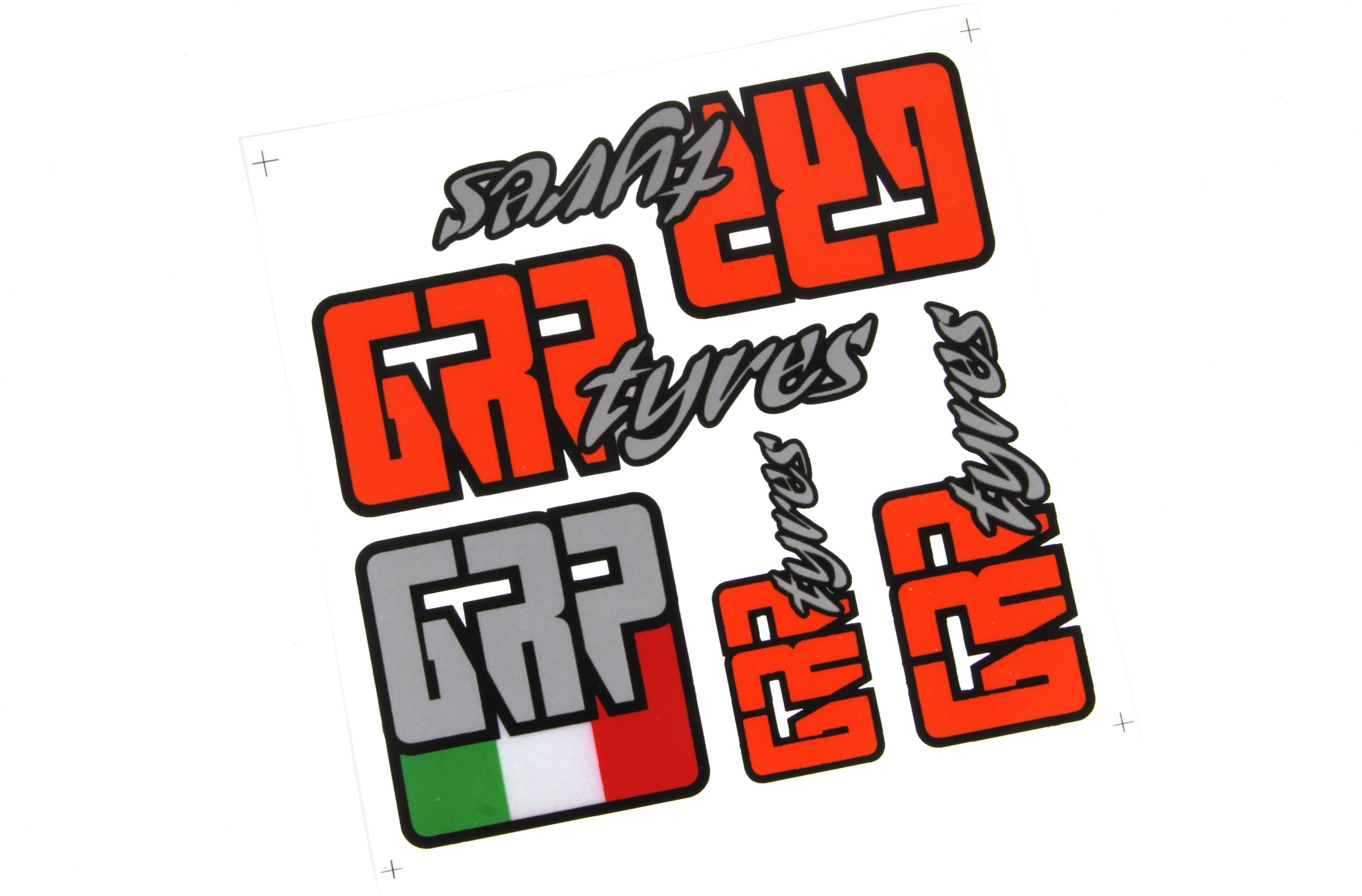 y0728/06 GRP Reifen Sponsor Aufkleber y0728/06 GRP Reifen Sponsor Aufkleber